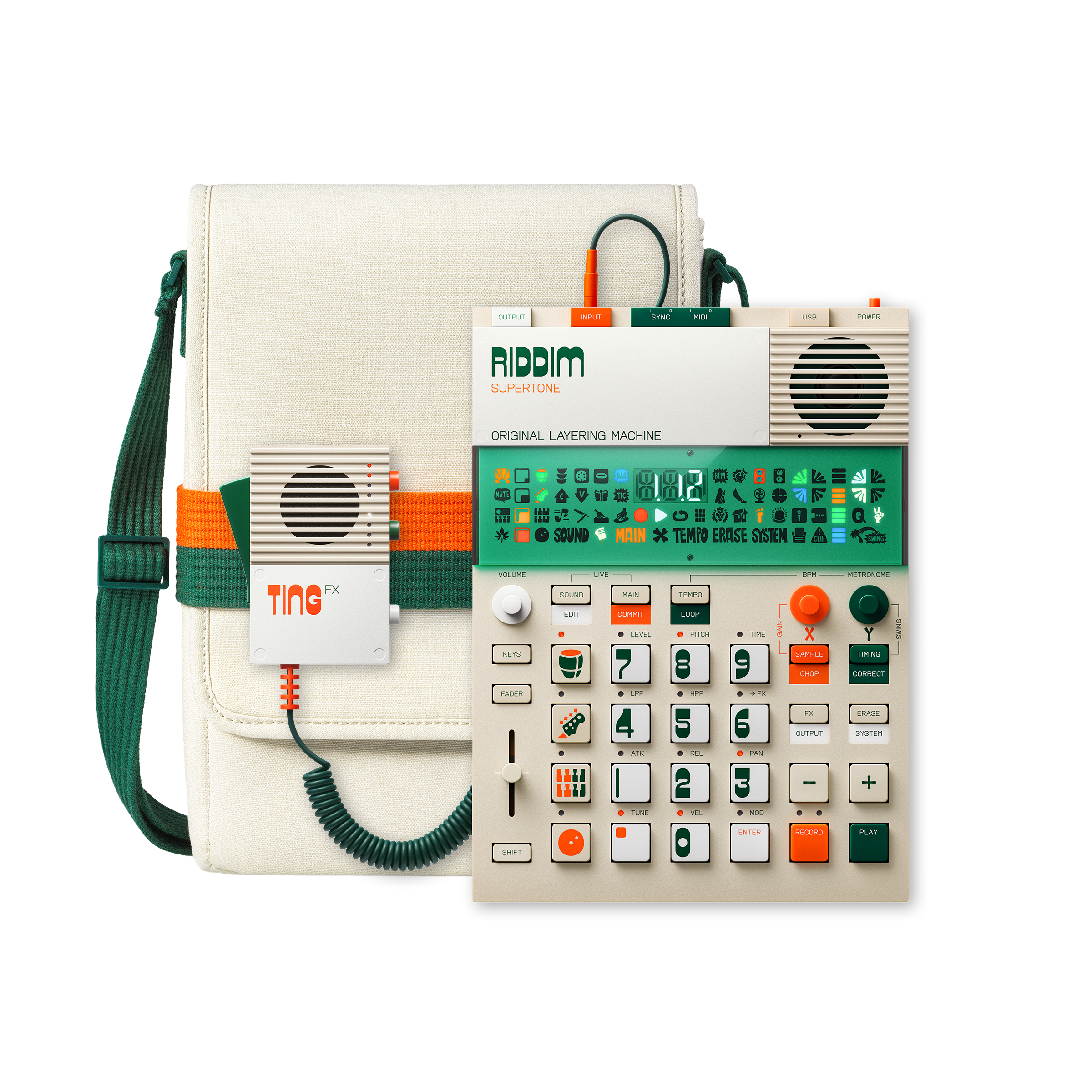 Teenage Engineering RIDDIM N' TING EP-40 + EP-2350 + Shoulder Bag Bundle