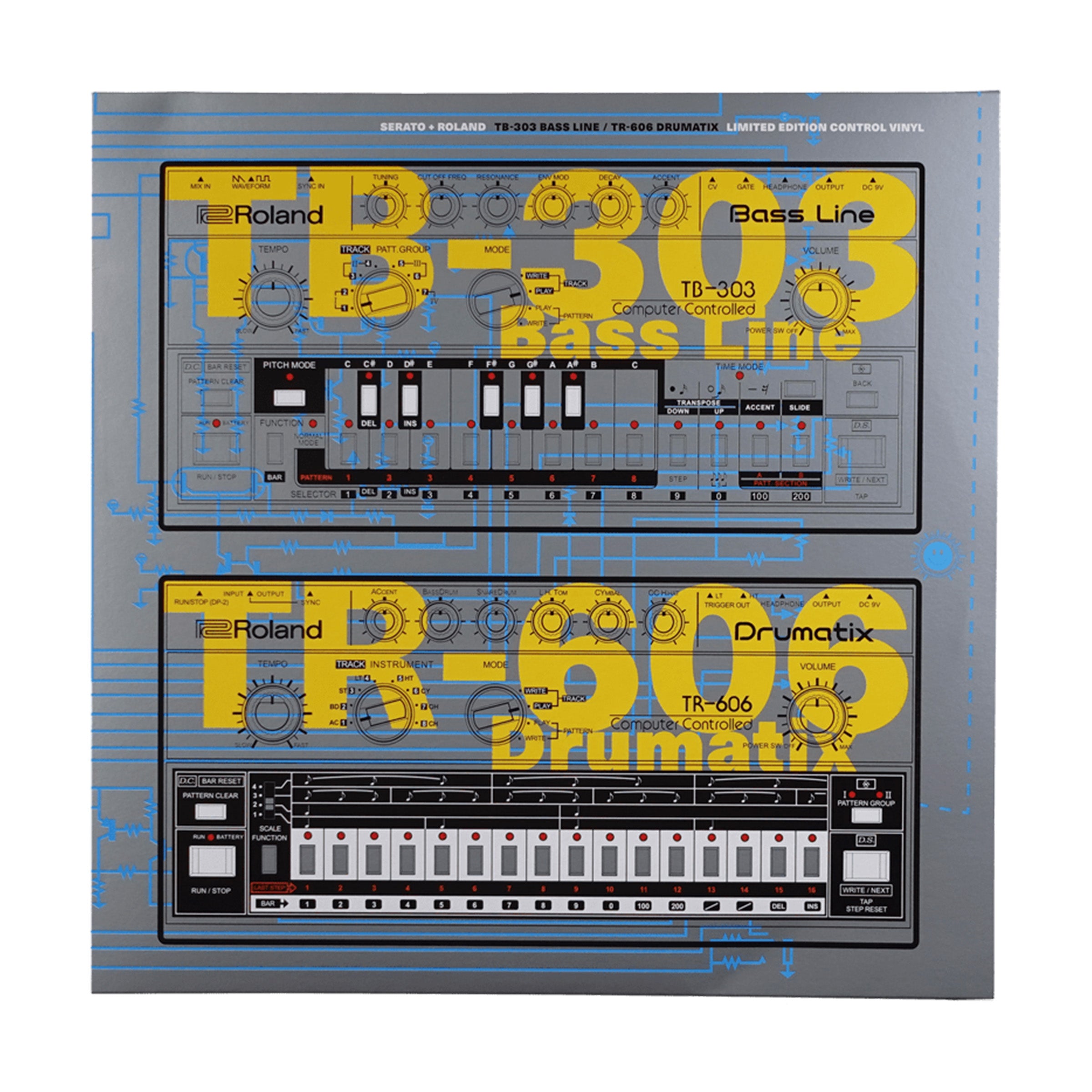 Serato x Roland TB-303 / TR-606 Drumatix Control Vinyl
