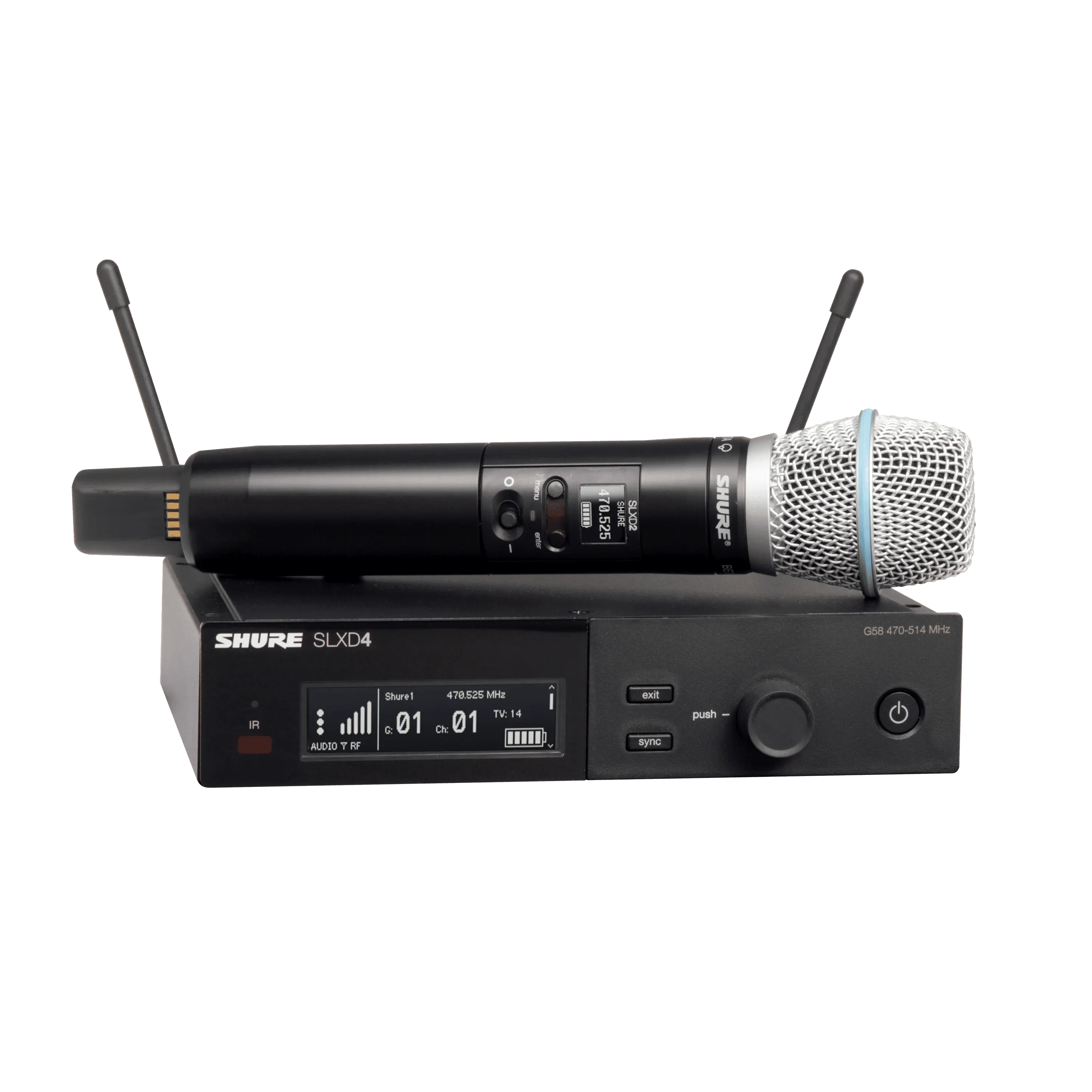 Shure SLXD24UK/B87A-K59 Wireless Beta 87A Handheld Microphone System
