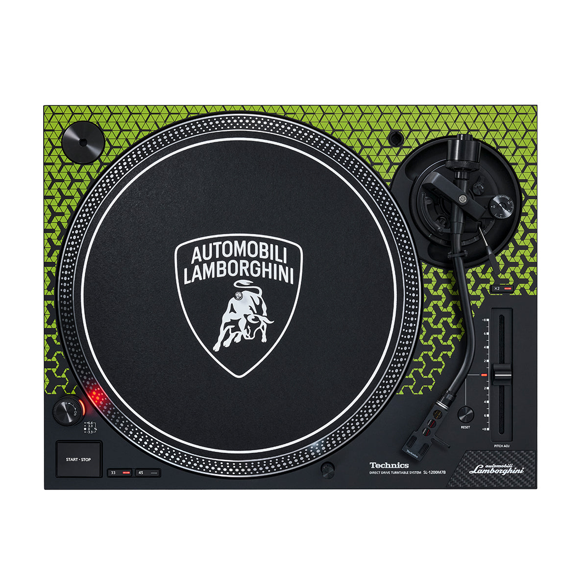 Technics SL-1200M7B-G - Lamborghini Special Edition Pair - Green