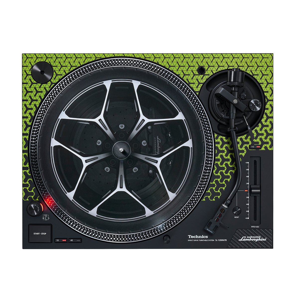 Technics SL-1200M7B-G - Lamborghini Special Edition Pair - Green