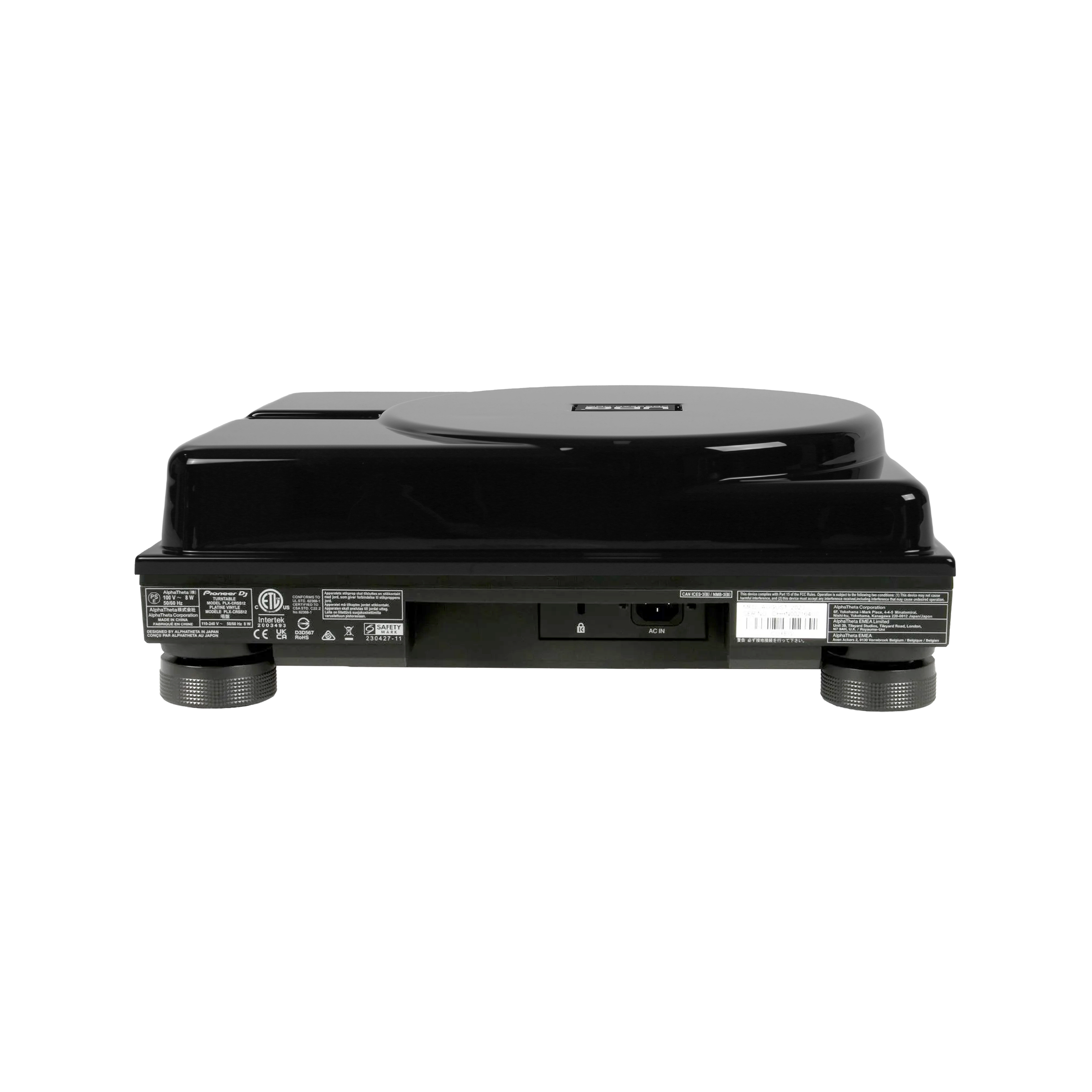 UDG Ultimate Equipment Cover Turntable (SL-1200/10 & PLX-CRSS12) Black U94115BL