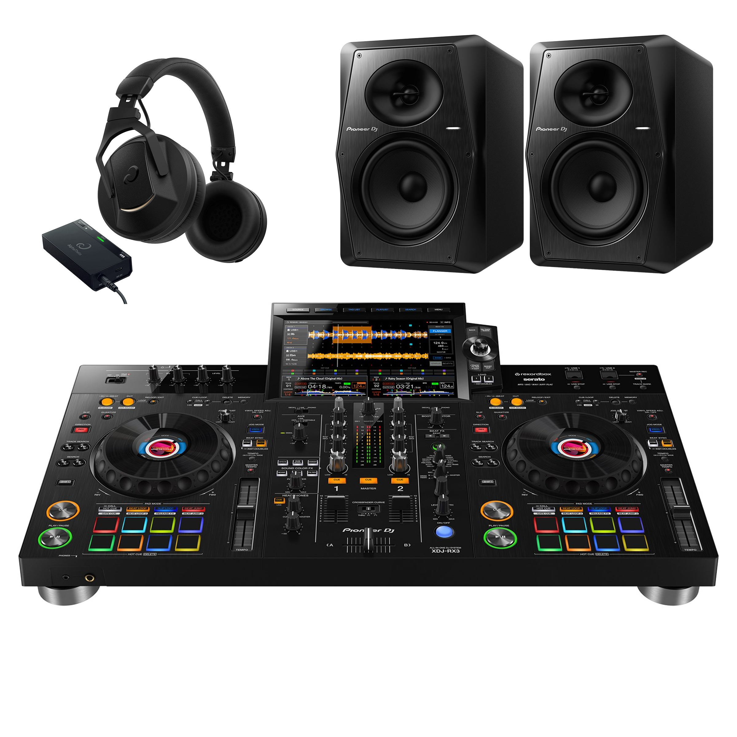 Pioneer DJ XDJ-RX3 + HDJ-F10-TX + VM-70 Bundle