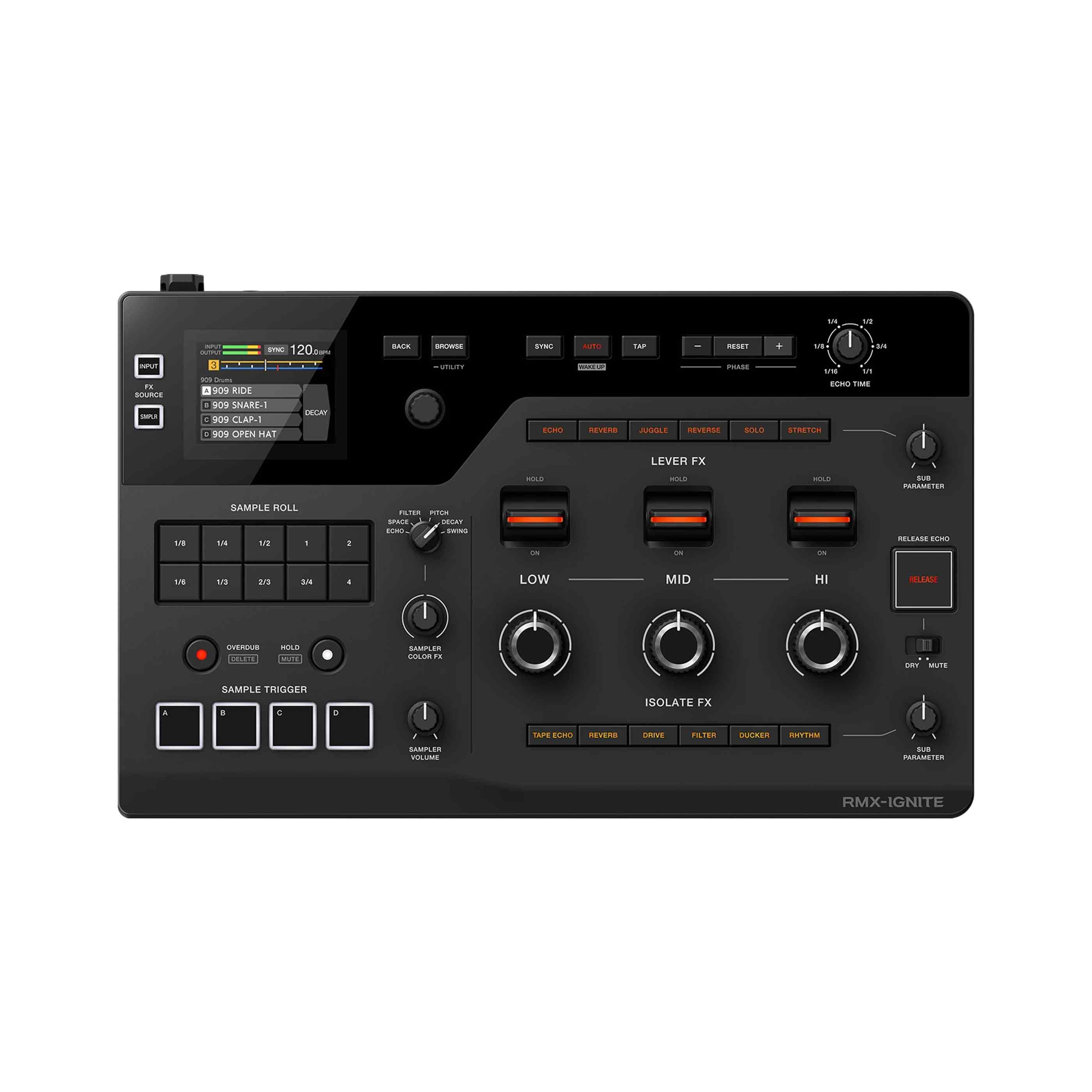 EP Bst TA.effects　MATT BLACK AlphaTheta RMX-IGNITE Dj Effector - Black