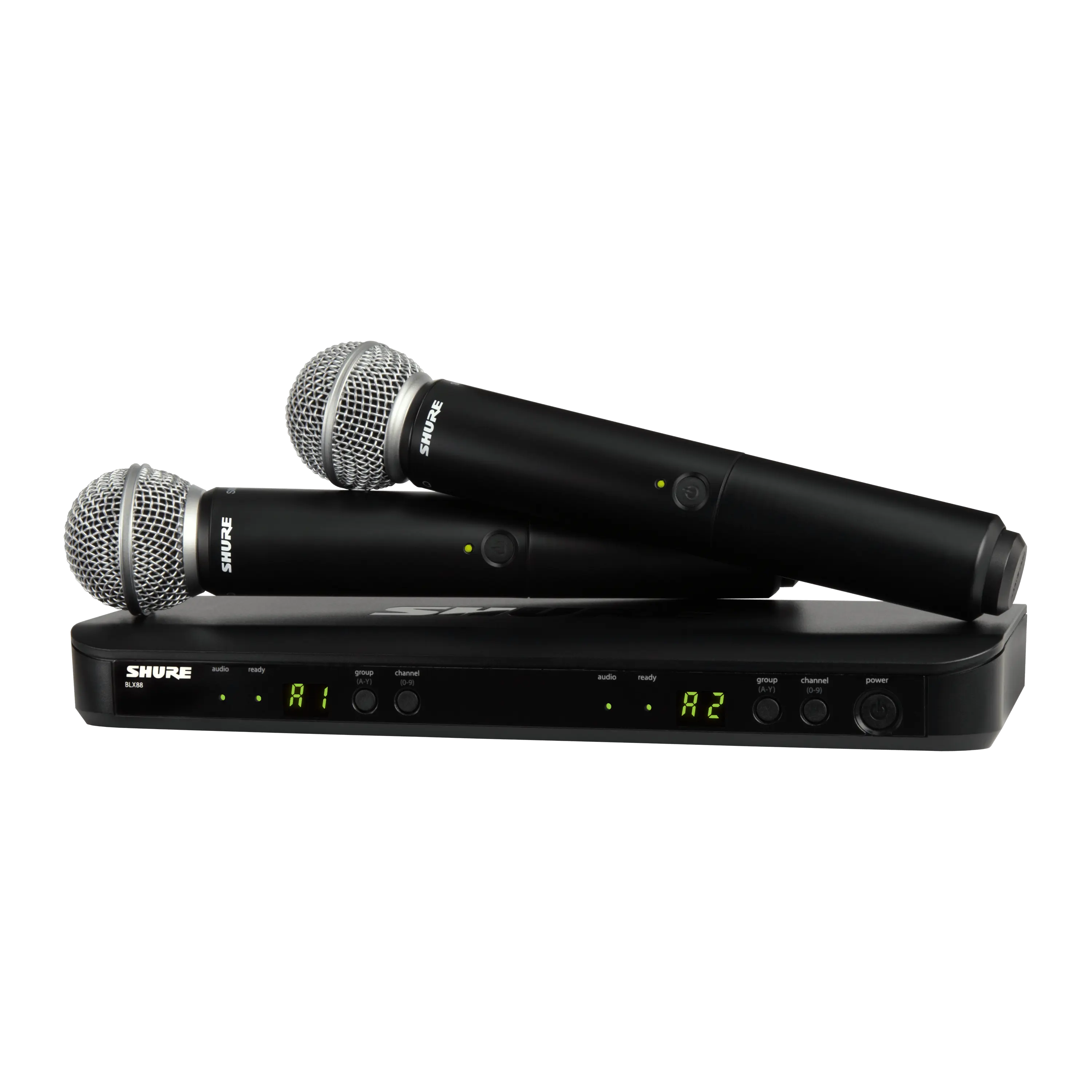 Shure BLX288UK SM58 K3E Dual Handheld Wireless Microphone System