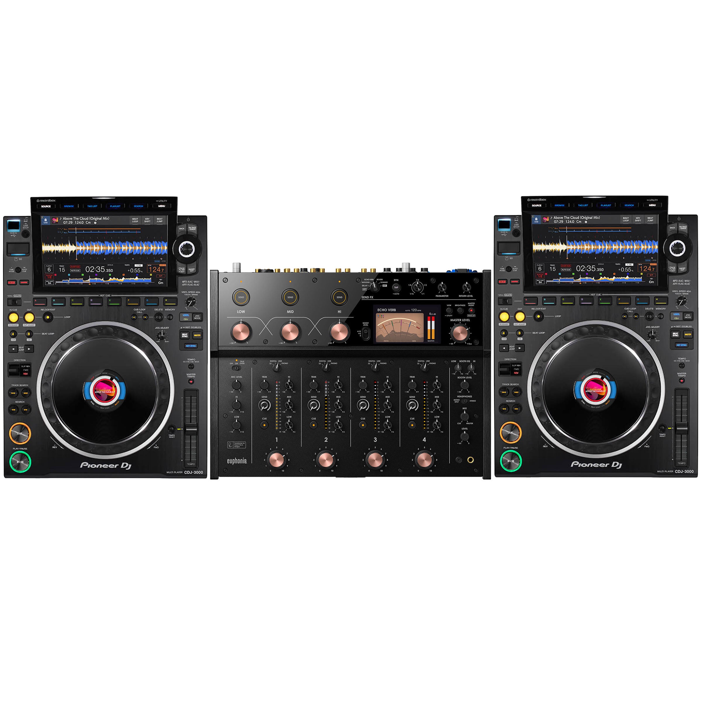 Pioneer DJ 2 x CDJ-3000 + Euphonia Bundle