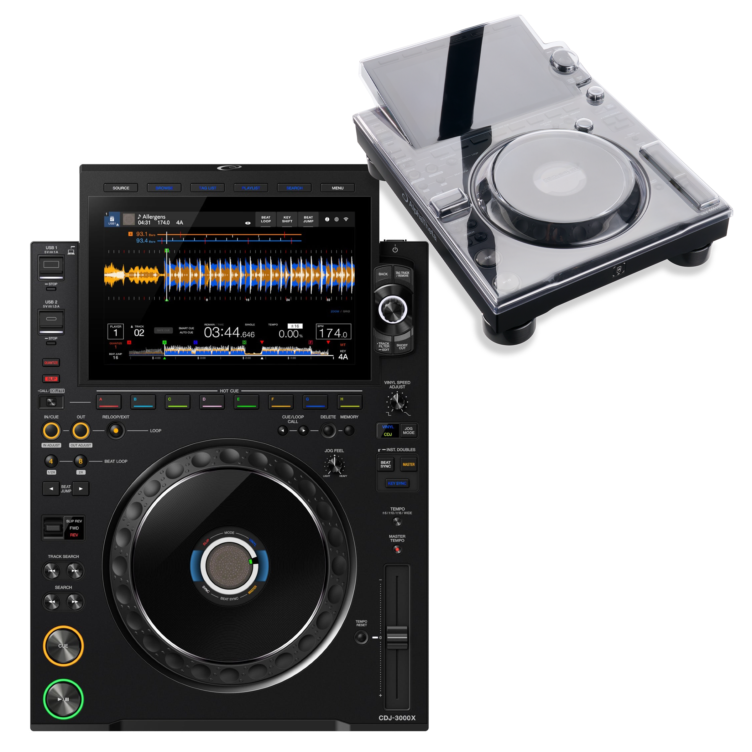 AlphaTheta CDJ-3000X + Decksaver Bundle