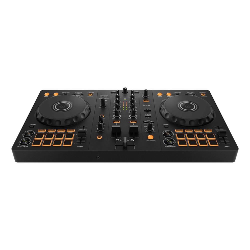 Pioneer DJ DDJ-FLX4 + 4 Hour DJ Lesson Bundle