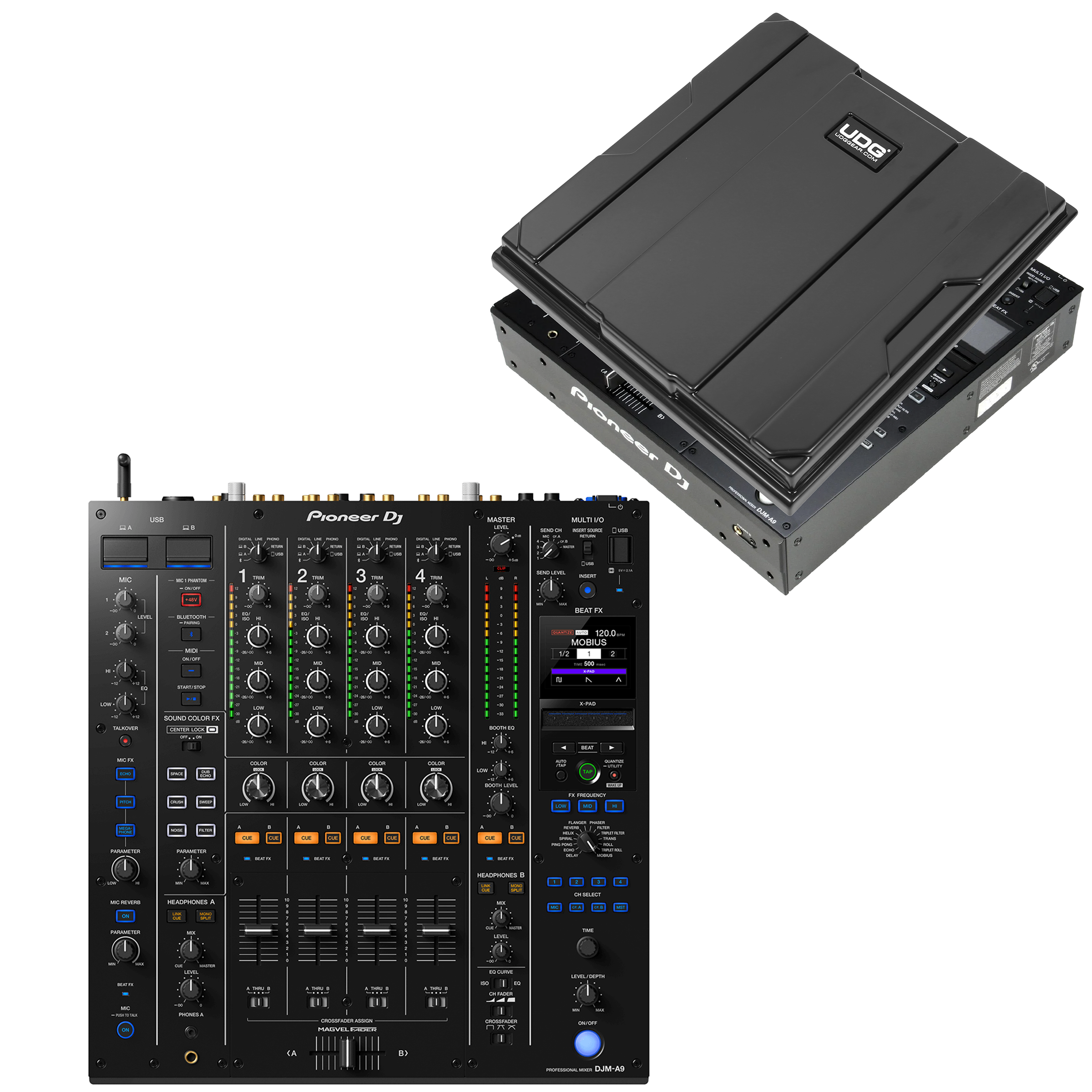 Pioneer DJ DJM-A9 + UDG Ultimate Equipment Cover