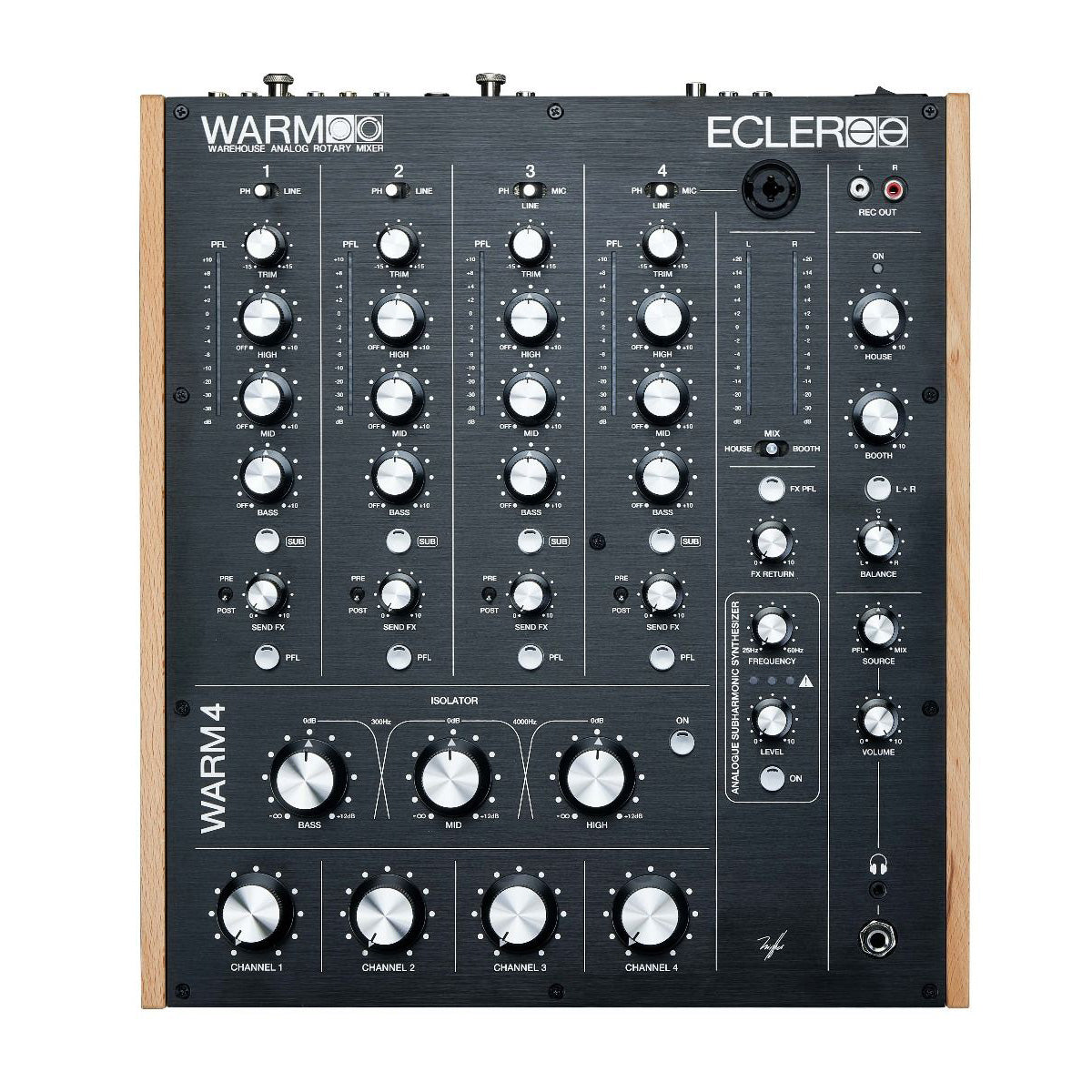 Ecler WARM4 4-channel Analogue Rotary DJ Mixer