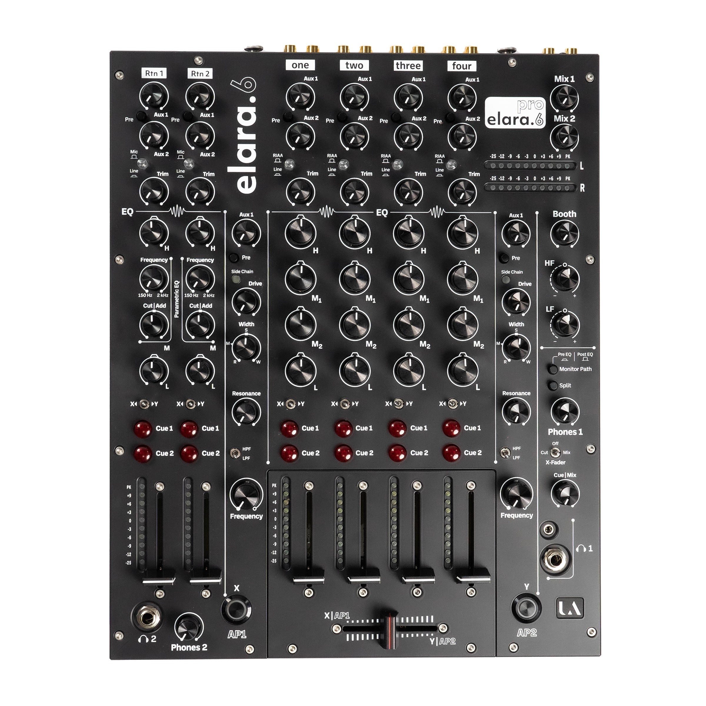 Union Audio ELARA.6 LINEAR 6 Channel Linear Mixer - Black