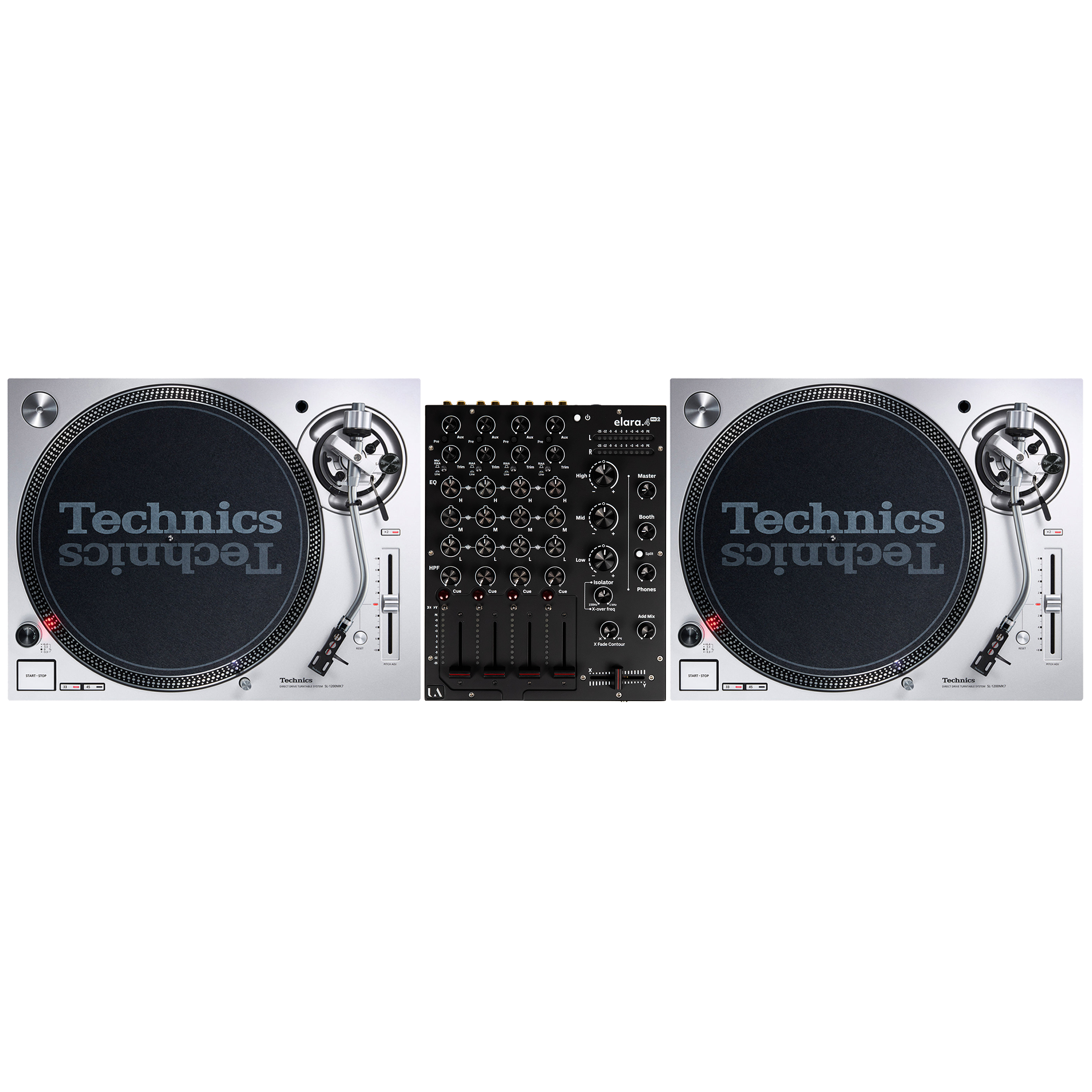Technics SL1200 MK7 + Union Audio Elara.4 MK2 Bundle