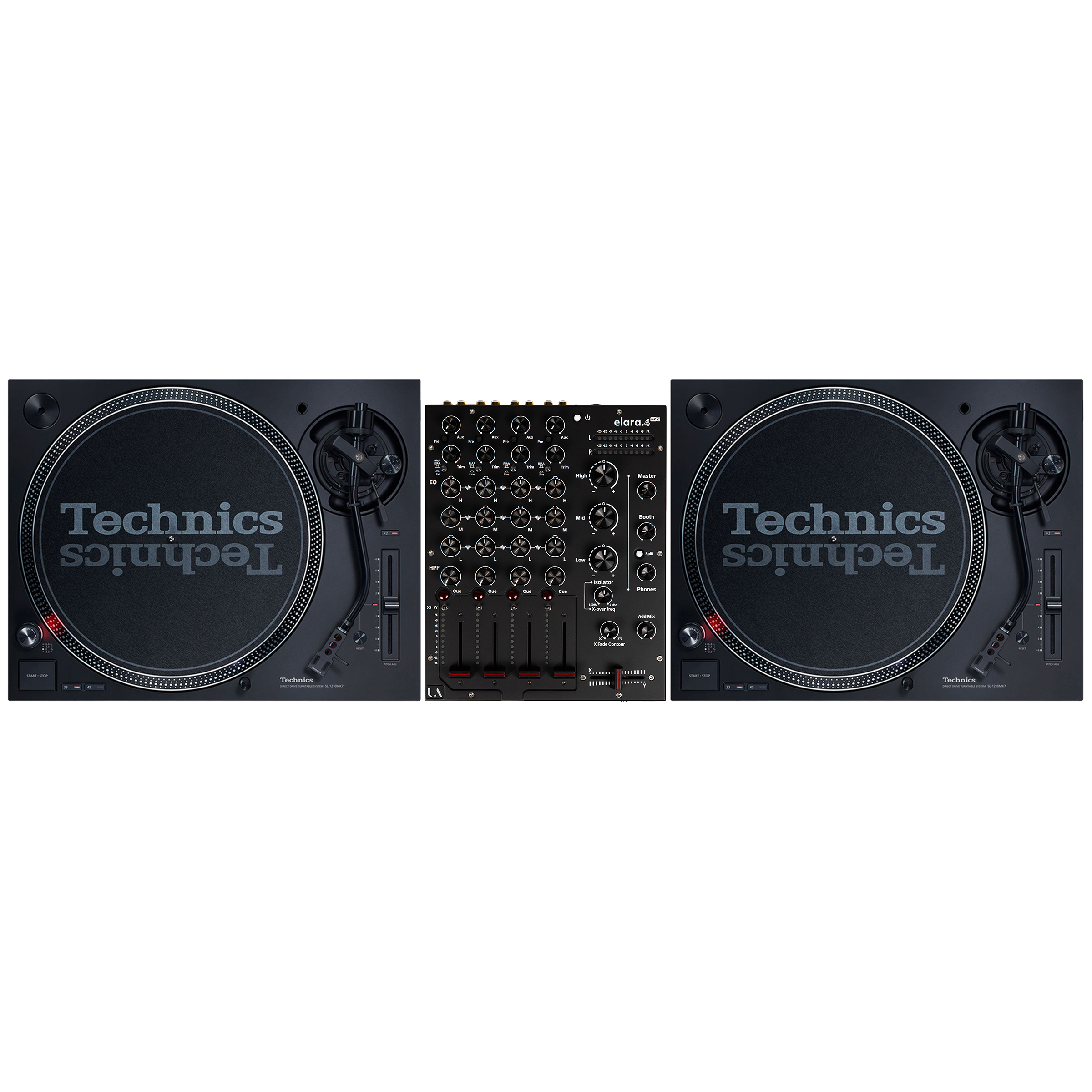 Technics SL1210 MK7 + Union Audio Elara.4 MK2 Bundle