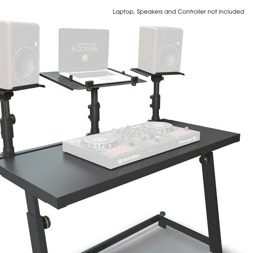 Gravity FDJT01 Dj-Desk With Flexible Loudspeaker And Laptop Tray - Black