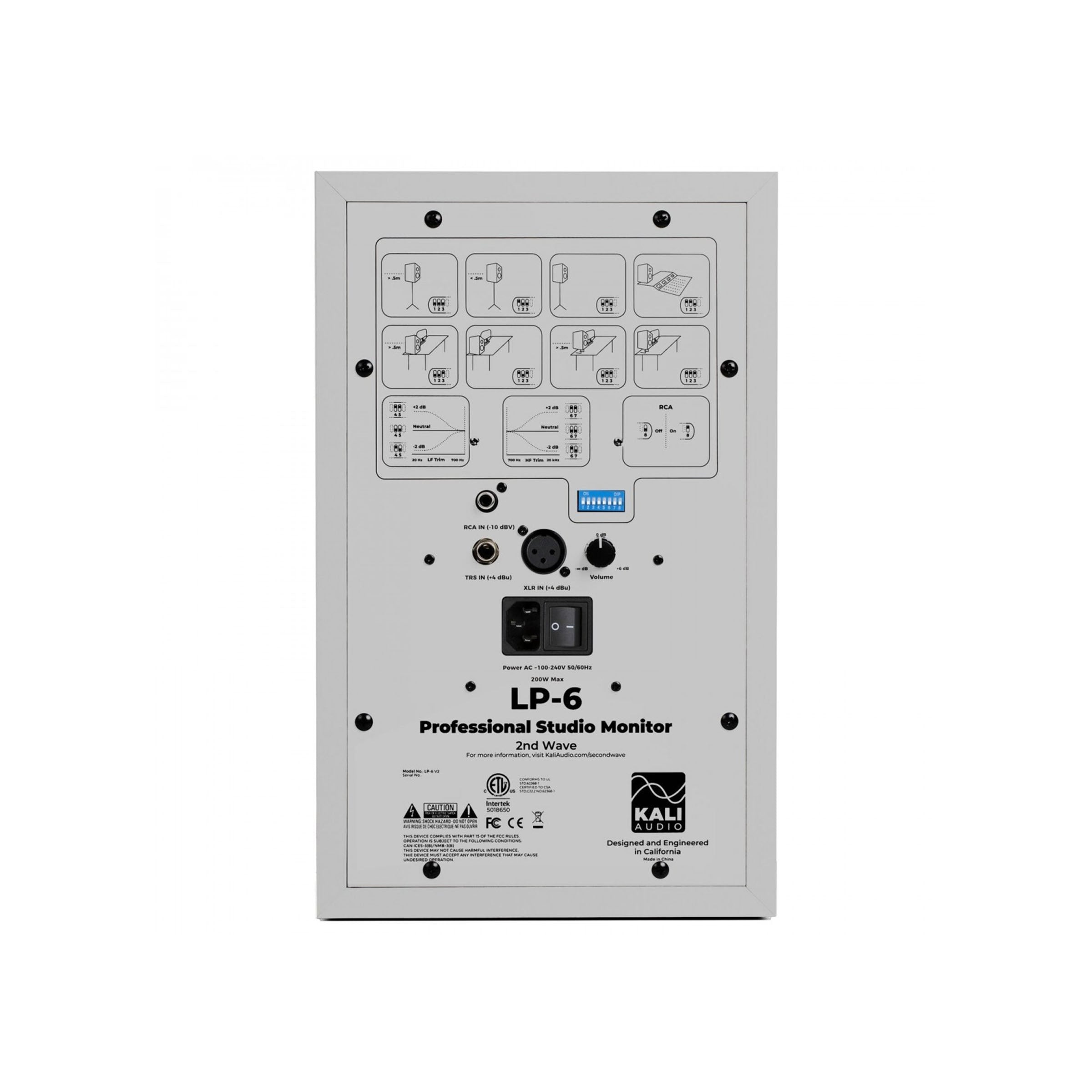 Kali Audio LP-6 V2 Studio Monitor - Pair (White)