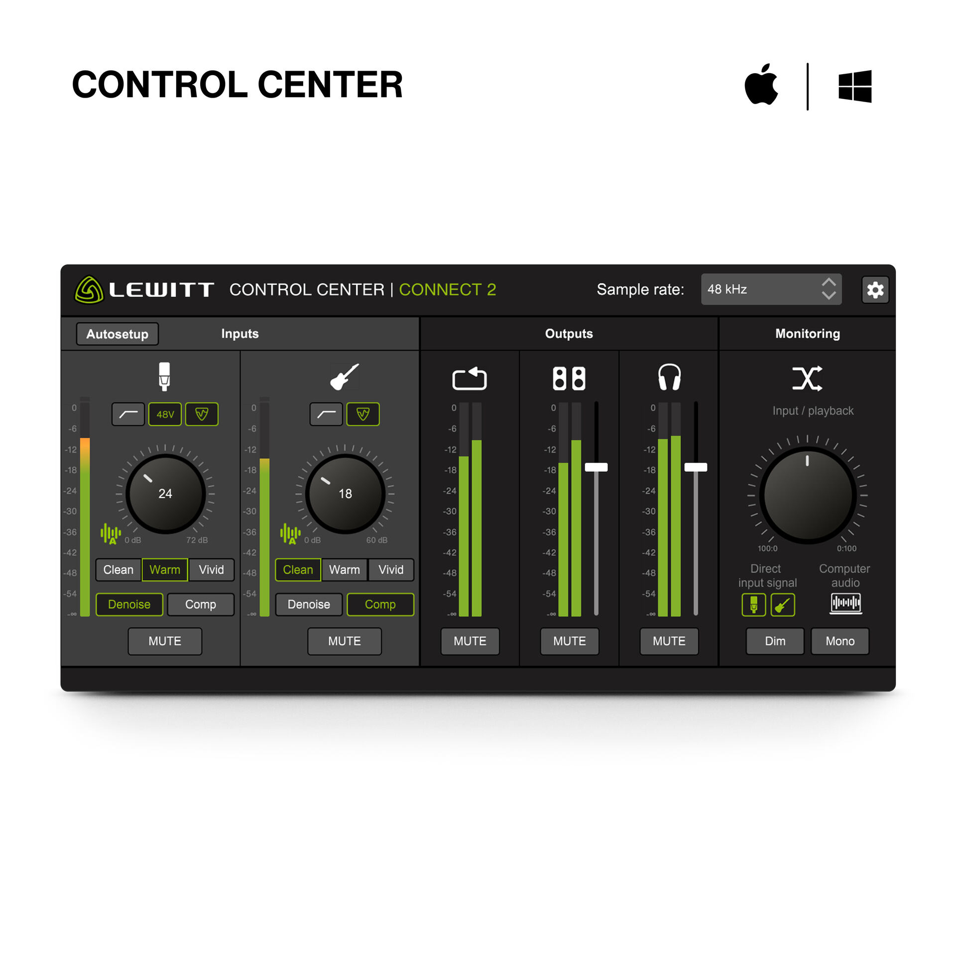 Lewitt Audio CONNECT-2 USB-C Audio Interface