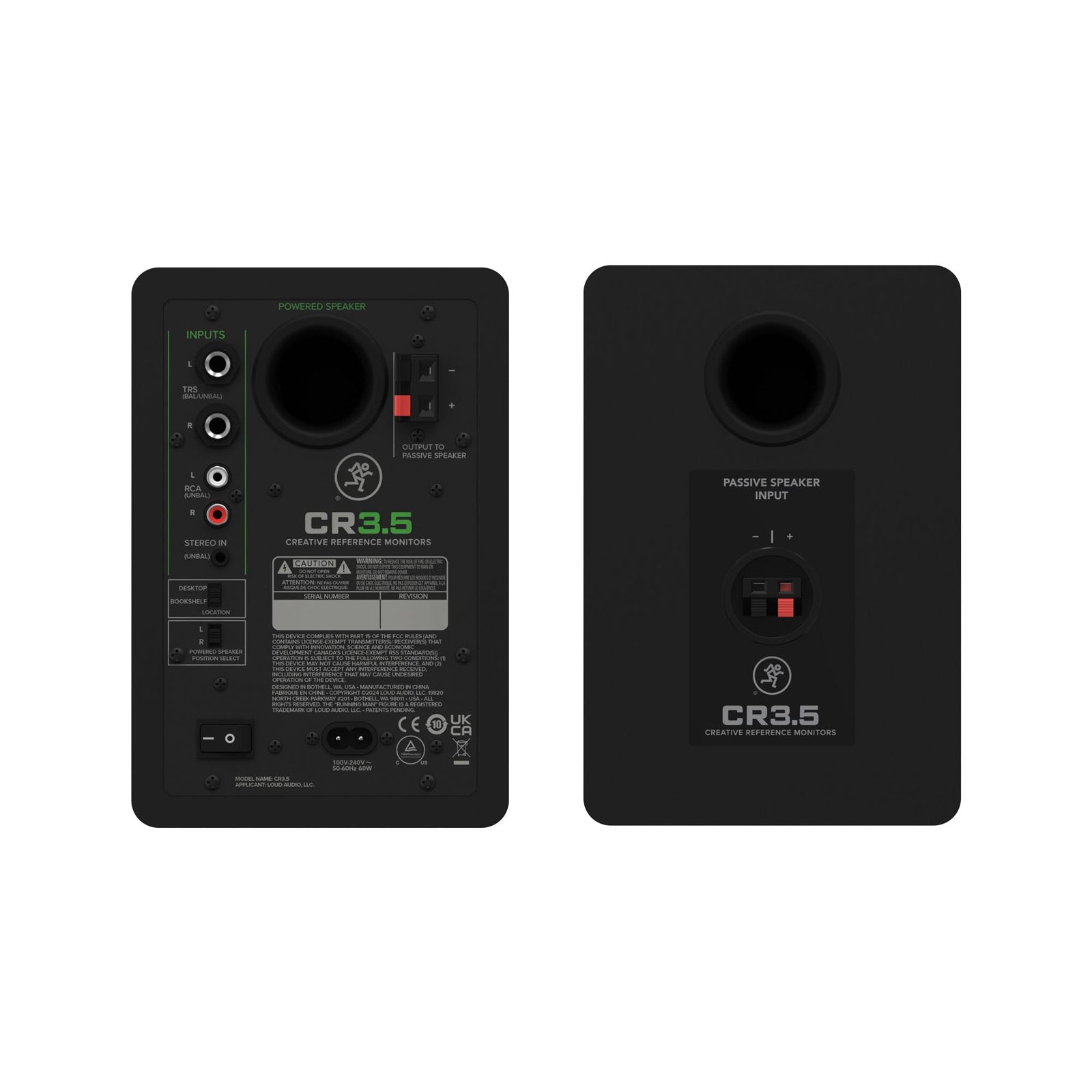 Mackie CR3.5 3.5" Powered Studio Monitors