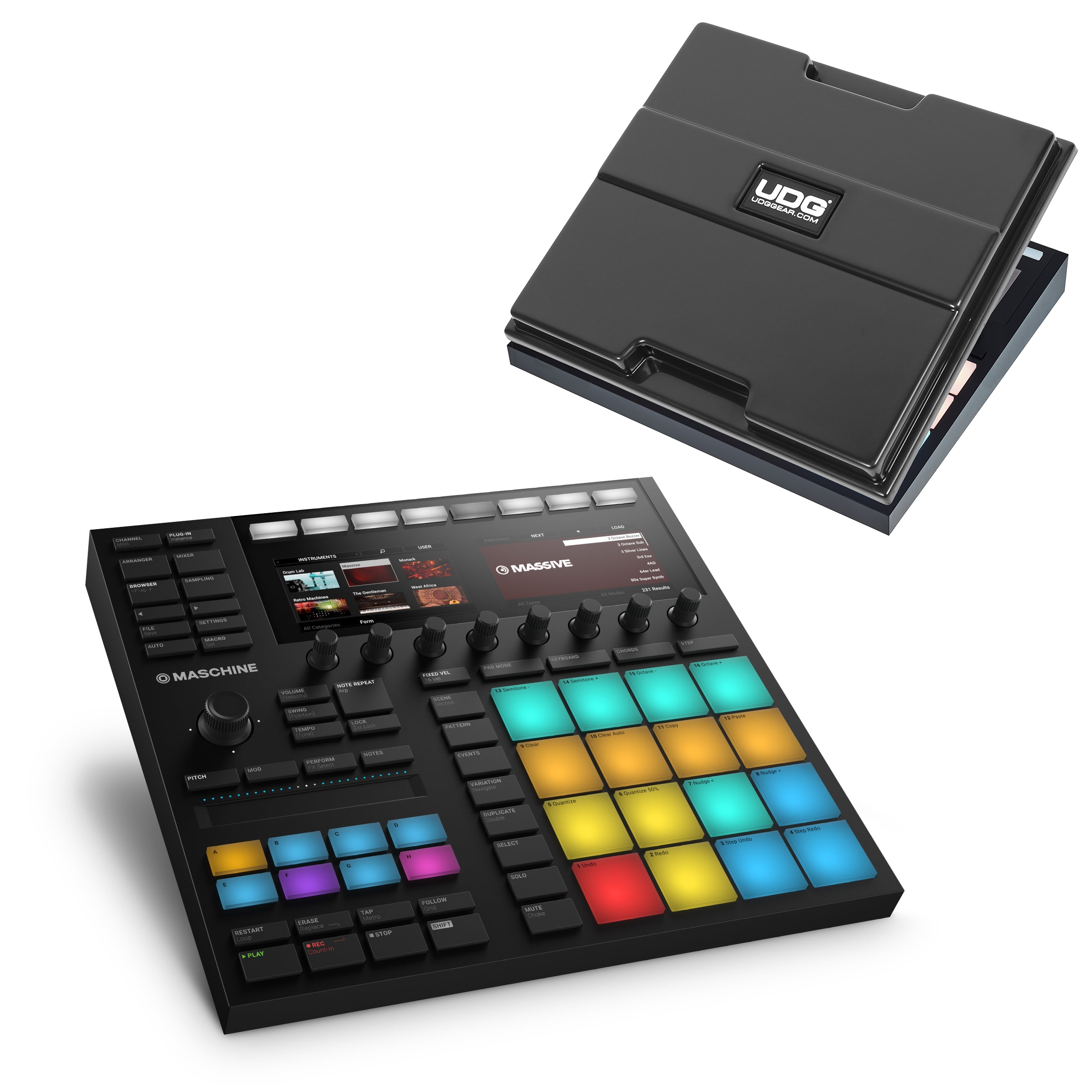 Native Instruments Maschine MK3 + UDG Ultimate Equipment Cover Native Instruments Maschine MK3 + UDG Ultimate Equipment Cover