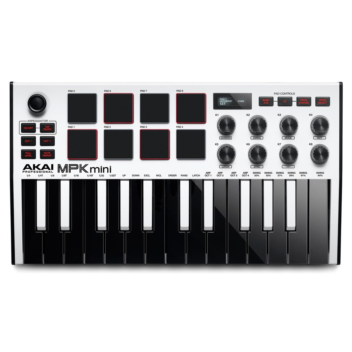 Akai MPK MINI MK3 Limited Edition White