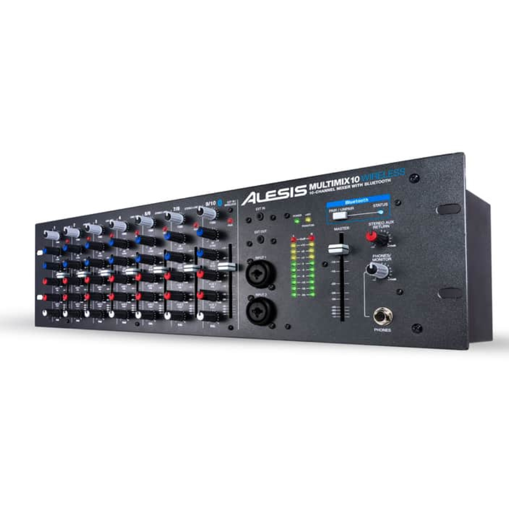 Alesis MultiMix10 Wireless - 10-Channel Rackmount Mixer with Bluetooth
