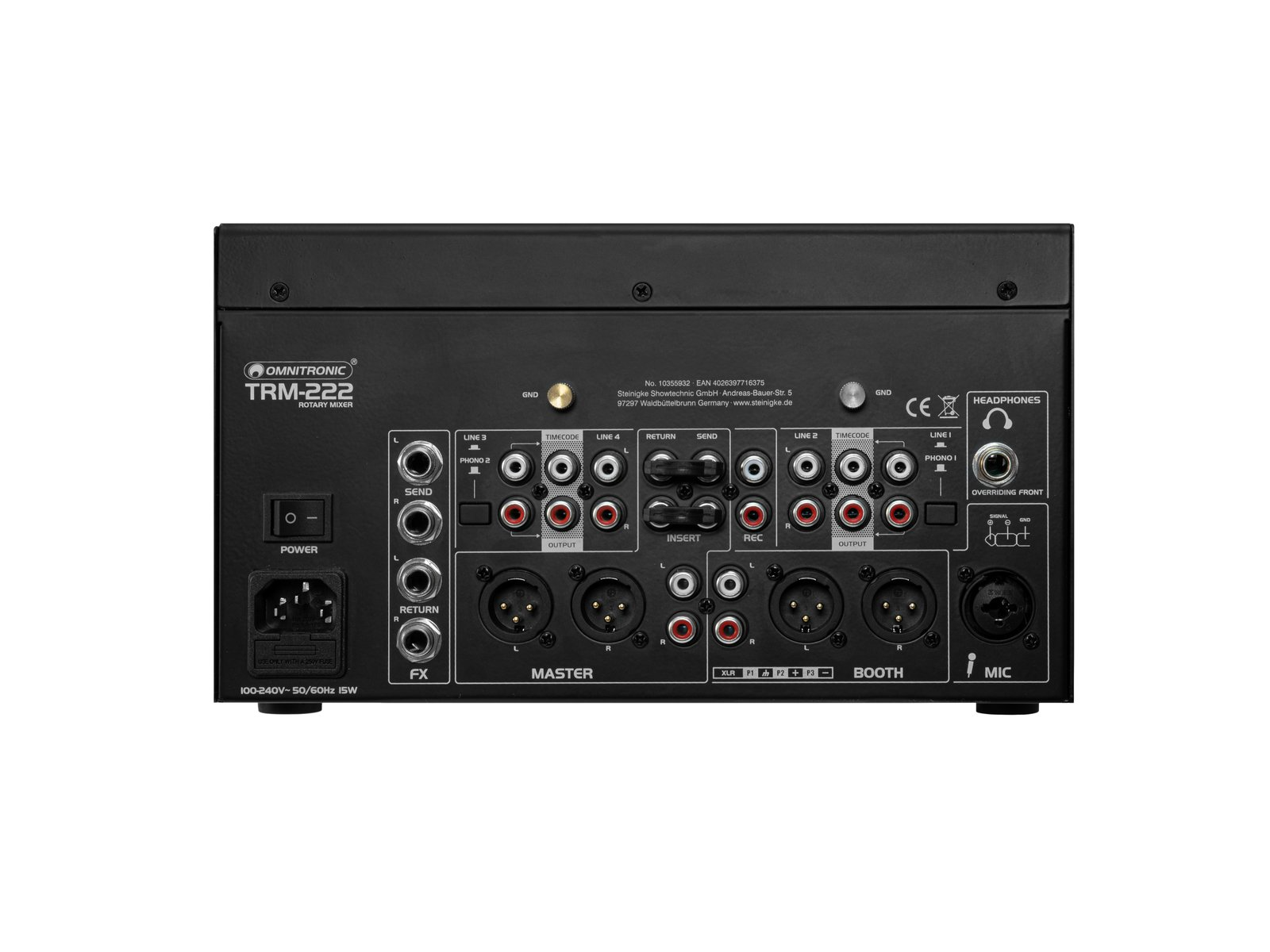 Omnitronic TRM-222 2-channel Rotary Mixer