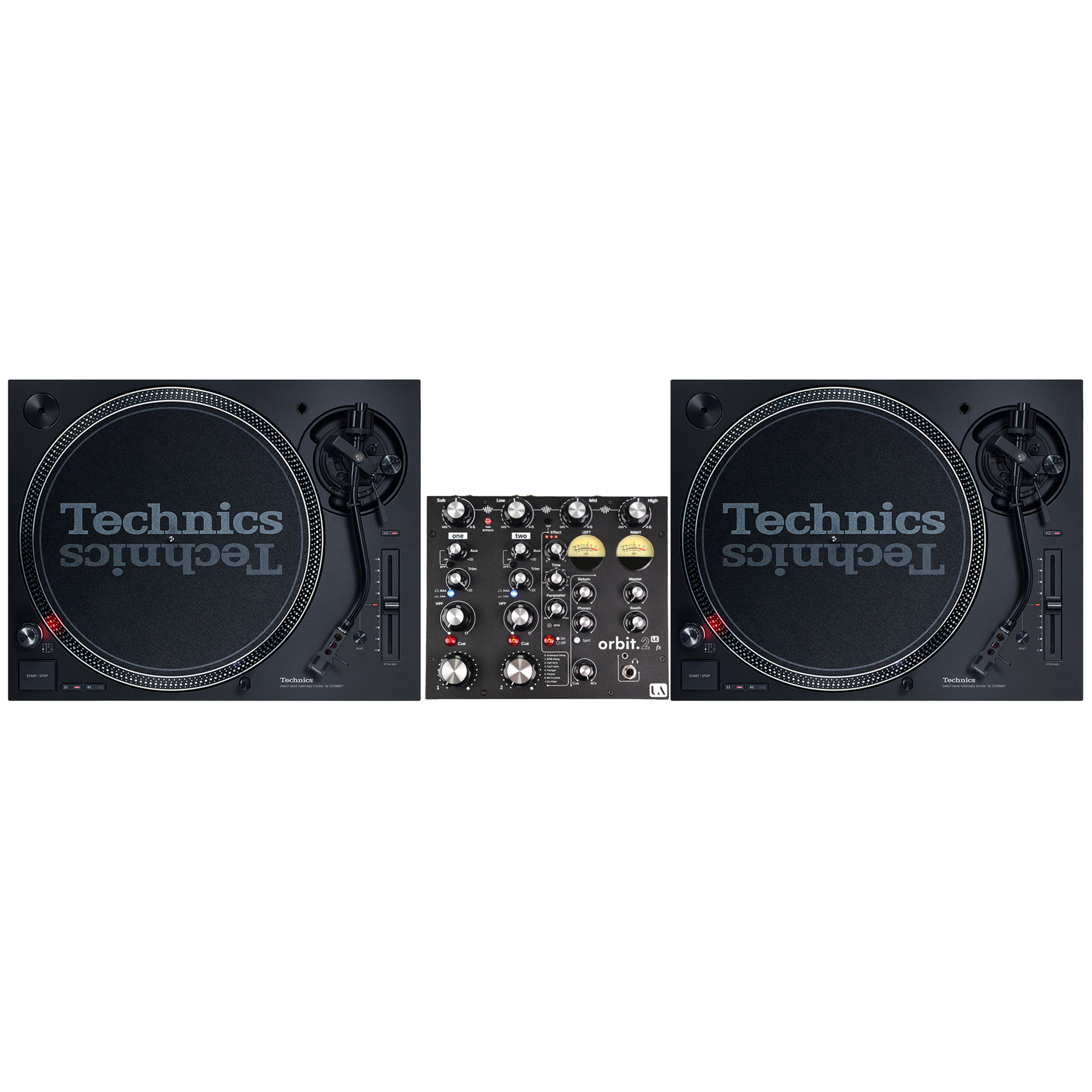 Technics SL1210 MK7 + Union Audio Orbit.2 LE FX Bundle