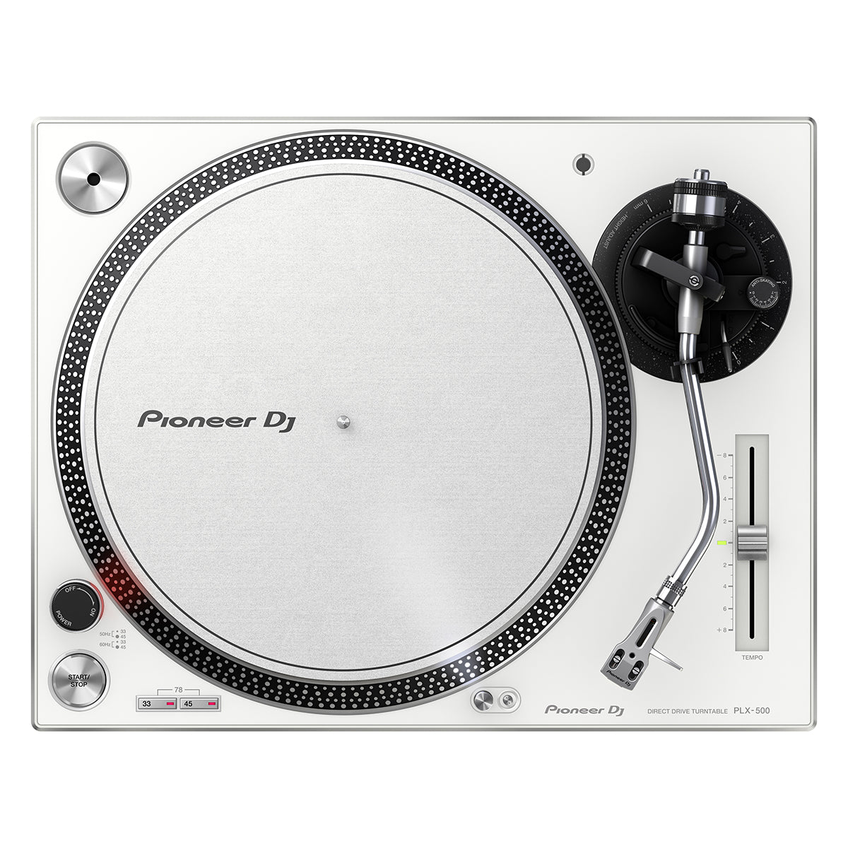 Pioneer DJ PLX-500-W Direct Drive Turntable - White