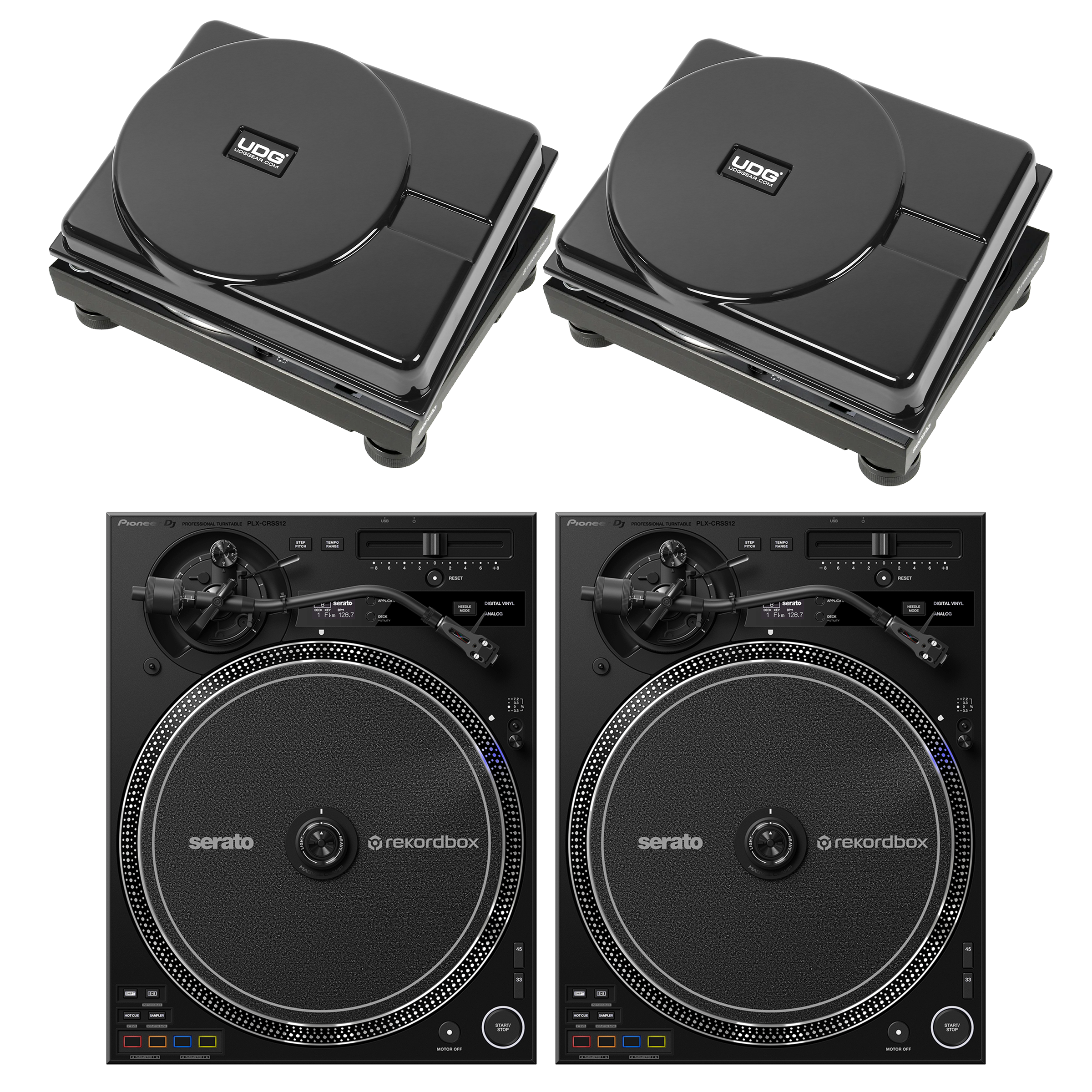 Pioneer DJ PLX-CRSS12 Pair + UDG Ultimate Equipment Covers