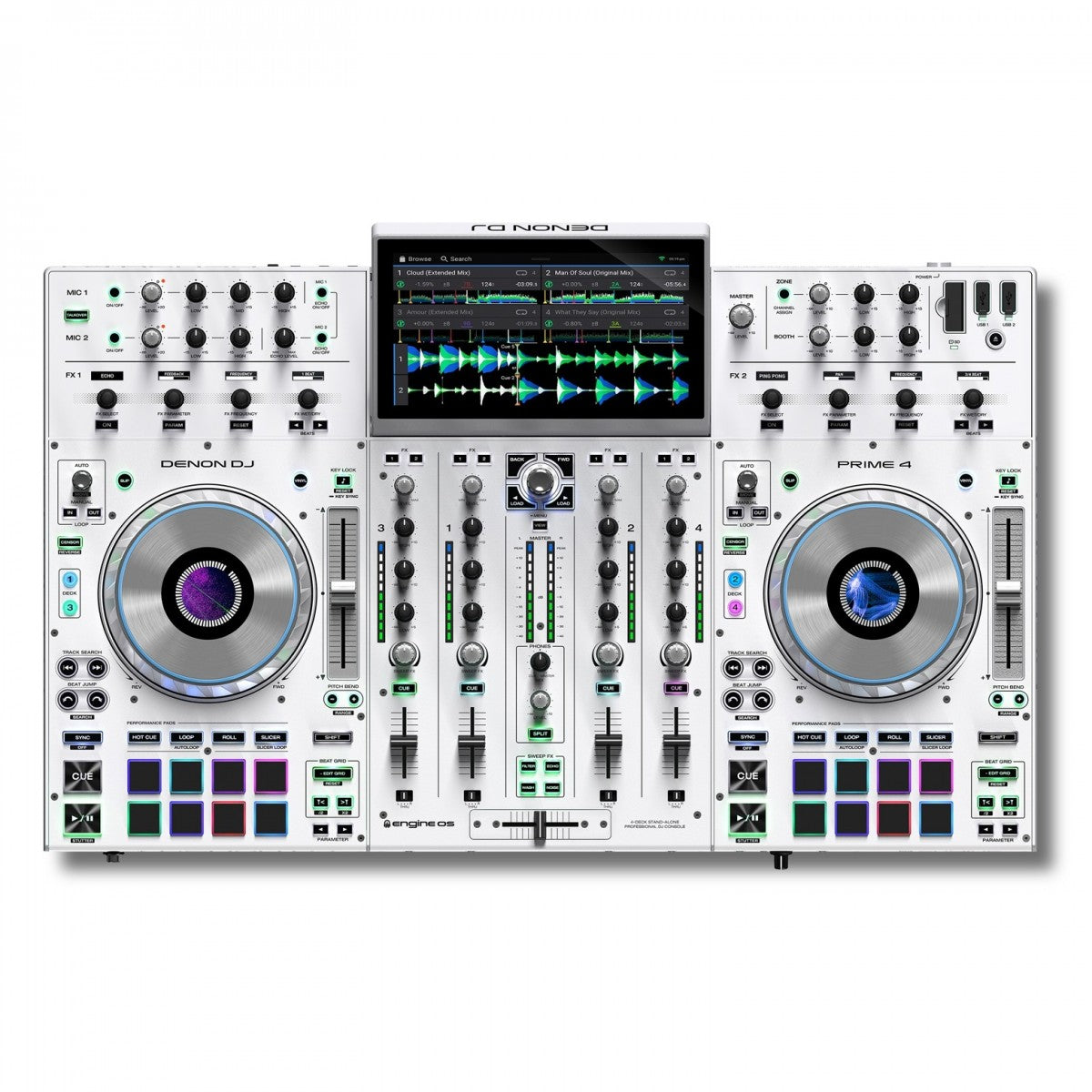 Denon DJ PRIME 4+ Standalone DJ System White