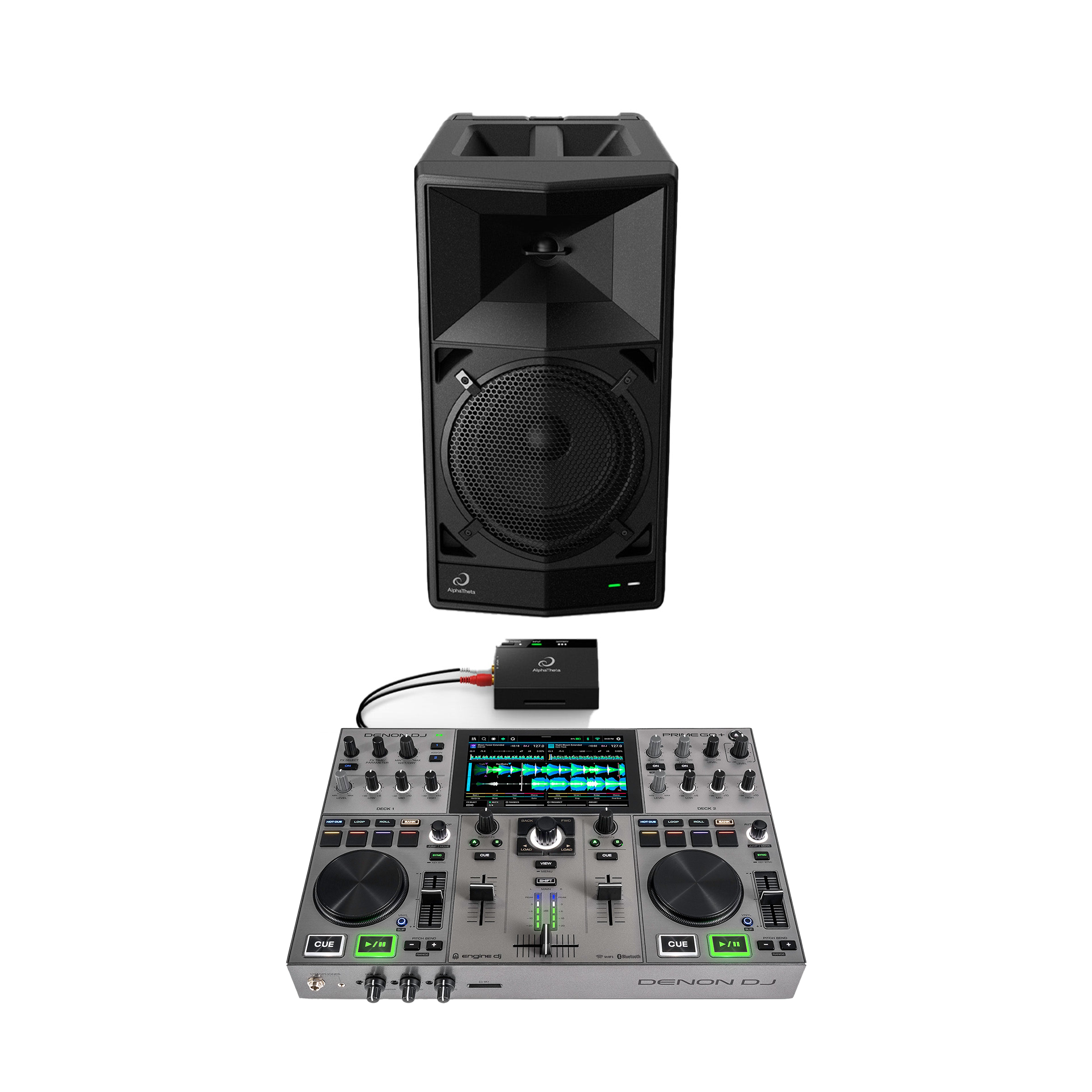Denon DJ Prime GO+ Wave Eight Bundle