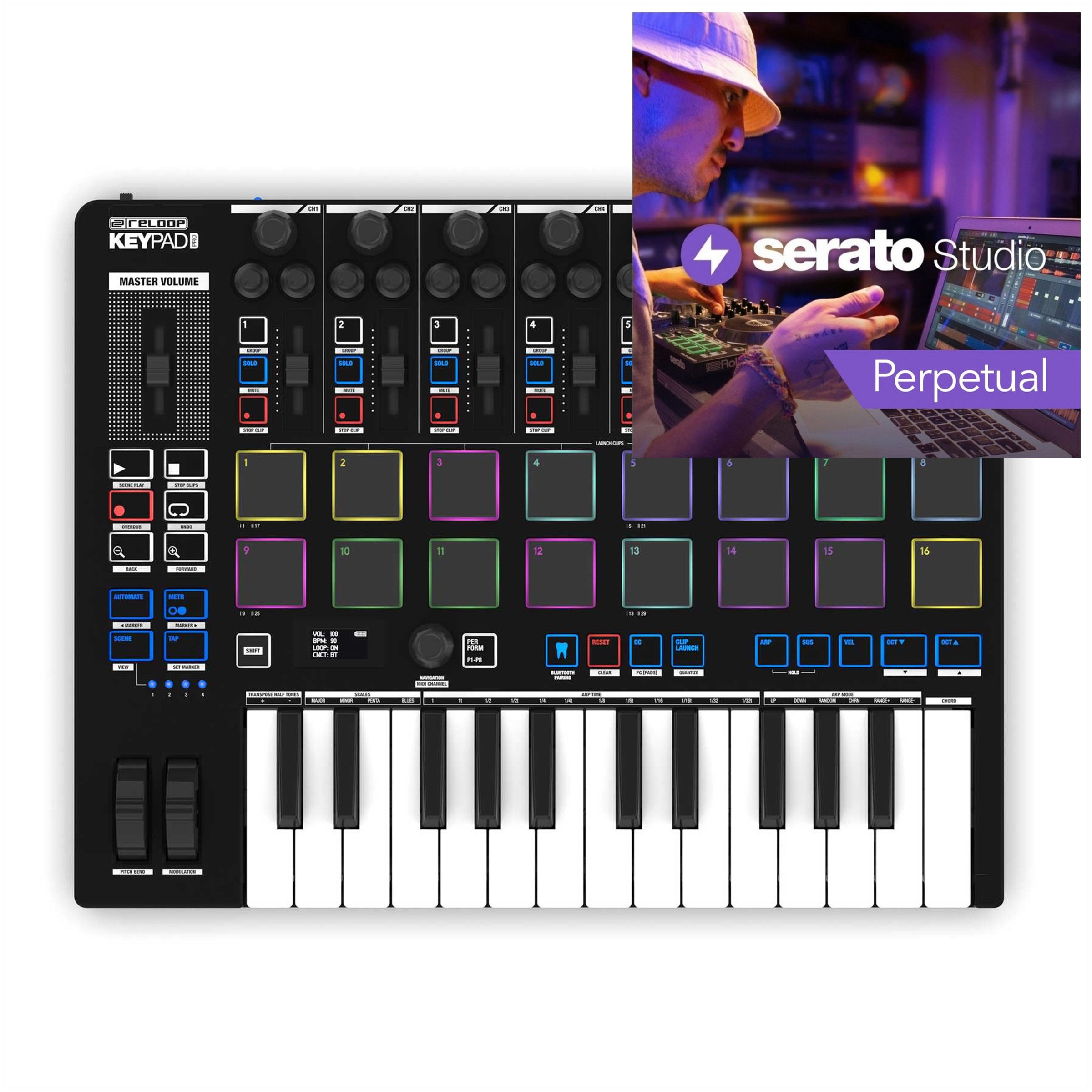 Reloop Keypad Pro + Serato Studio Full License (Download)