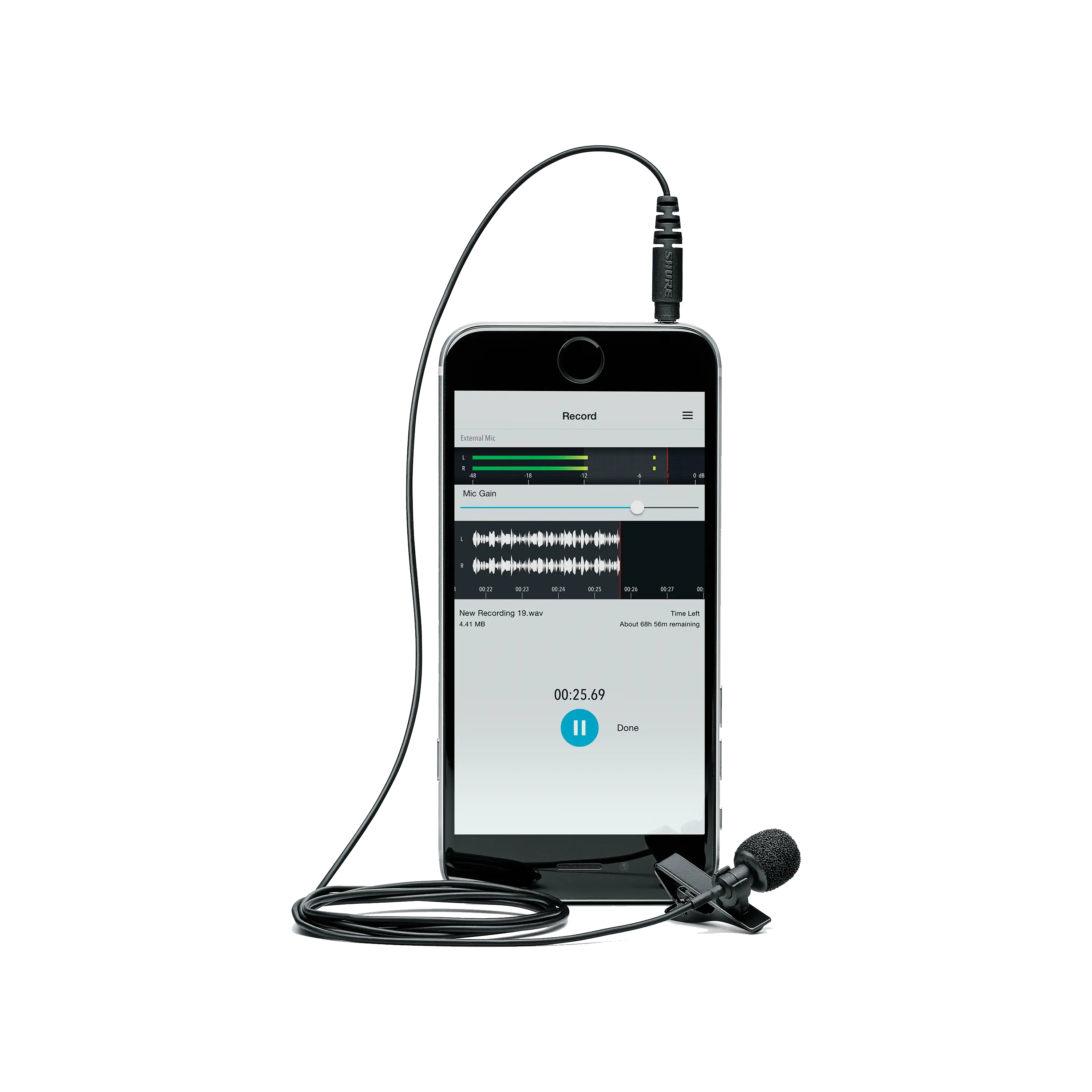 Shure MVL Lavalier Microphone for Smartphone or Tablet