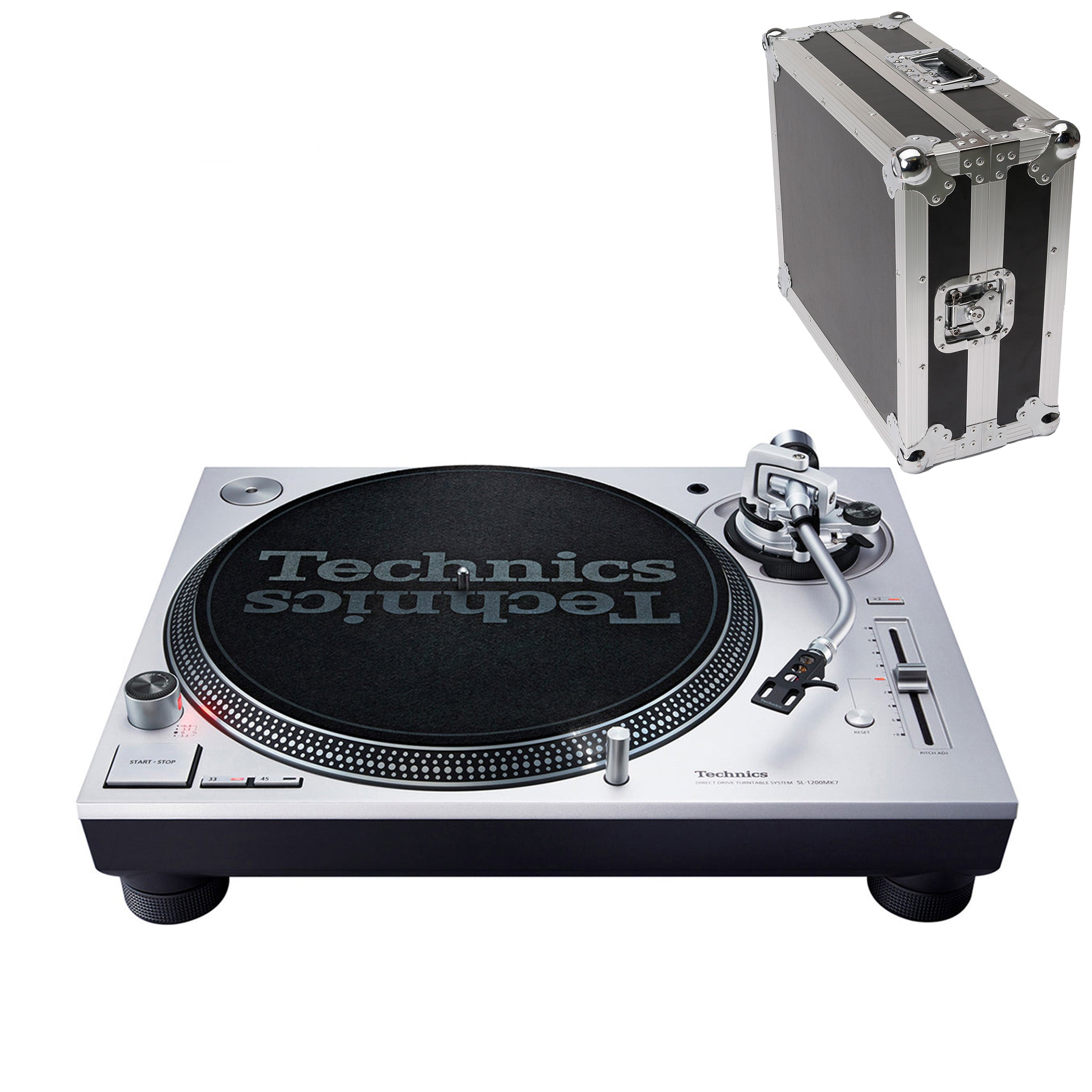 Technics SL1200 MK7 with Flight Case