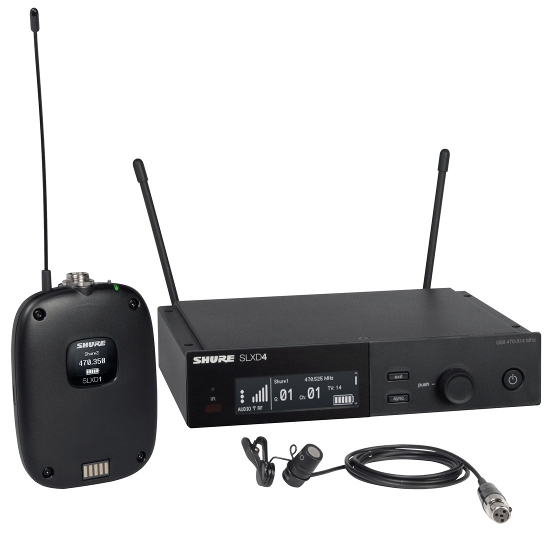 Shure SLXD14UK85-K59 Wireless Lavalier Microphone System