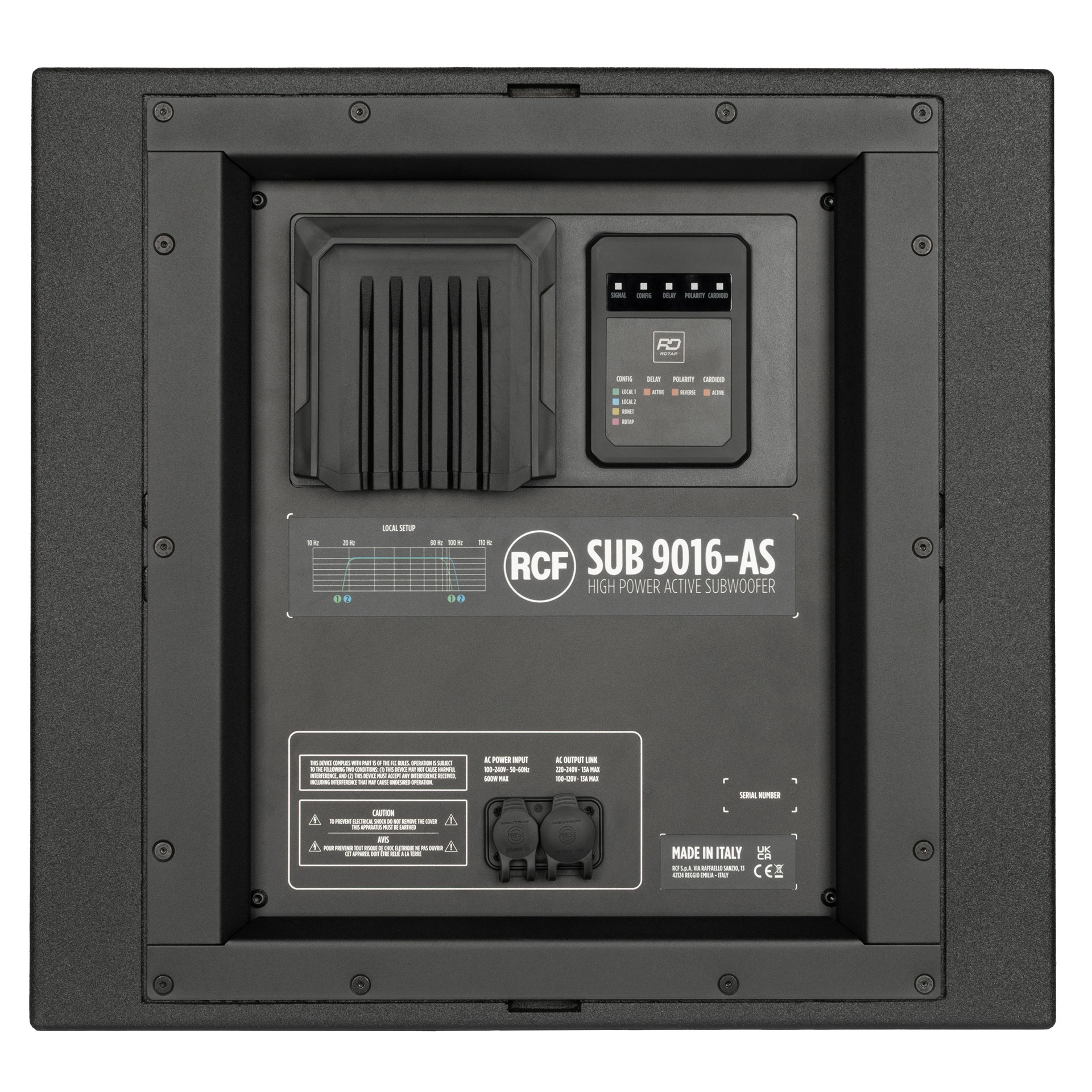 RCF SUB 9016-AS HIGH POWER 16" ACTIVE SUBWOOFER