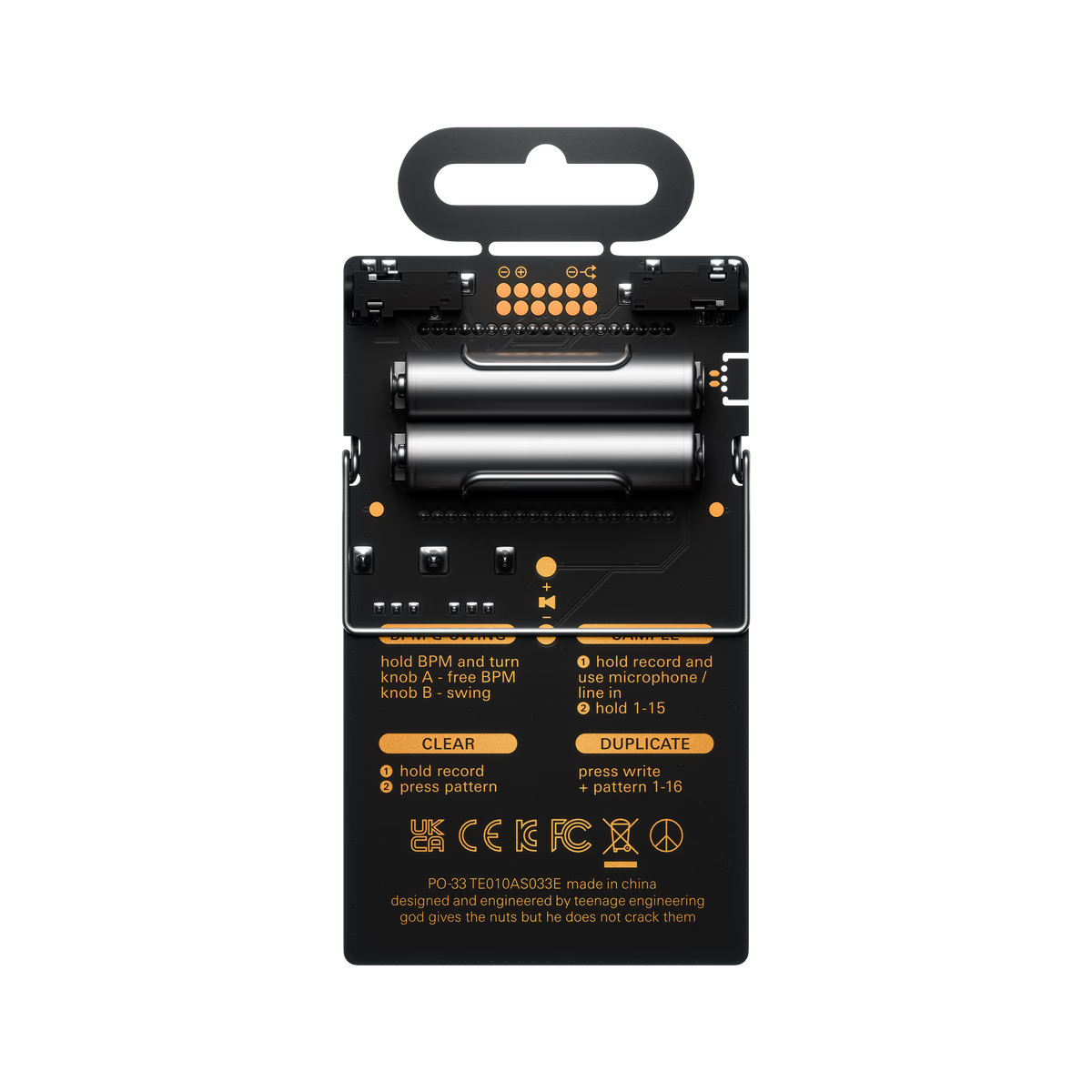 Teenage Engineering PO-33 KO Pocket Operator Micro Sampler
