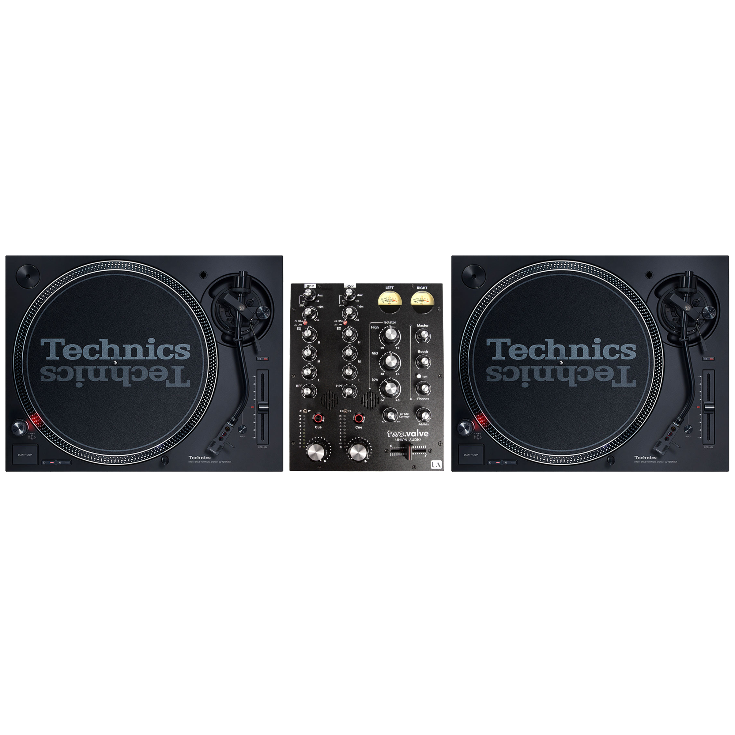 Technics SL1200 MK7 + Union Audio Two-Valve Bundle