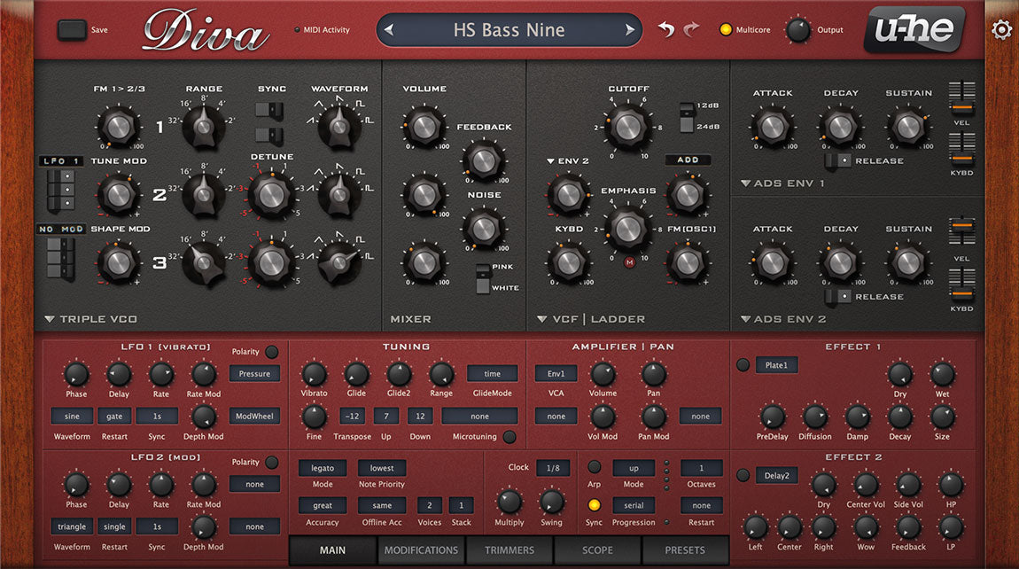 u-He Diva Virtual Analog Synthesizer