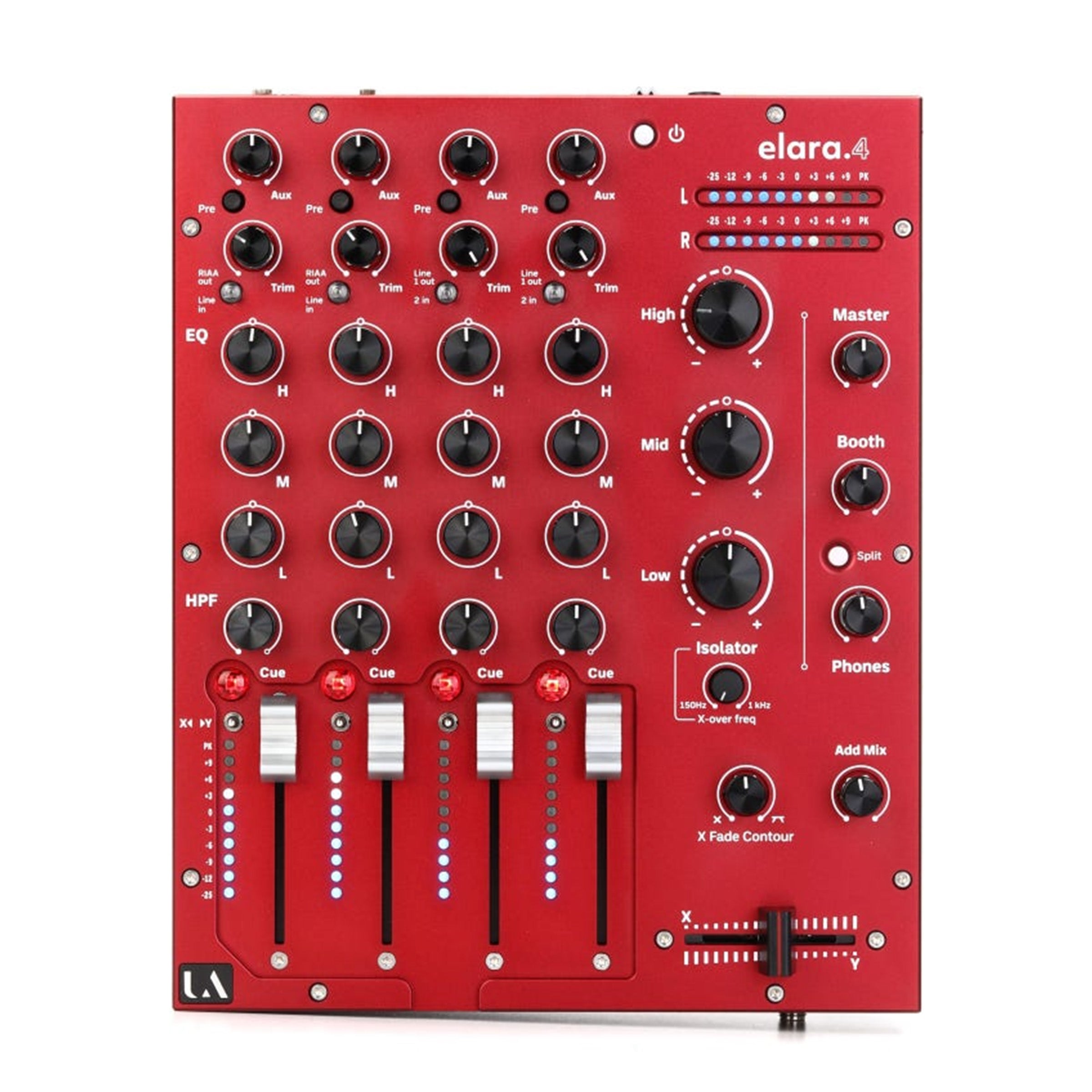 Union Audio ELARA.4 4-channel Compact Analogue Mixer - Red