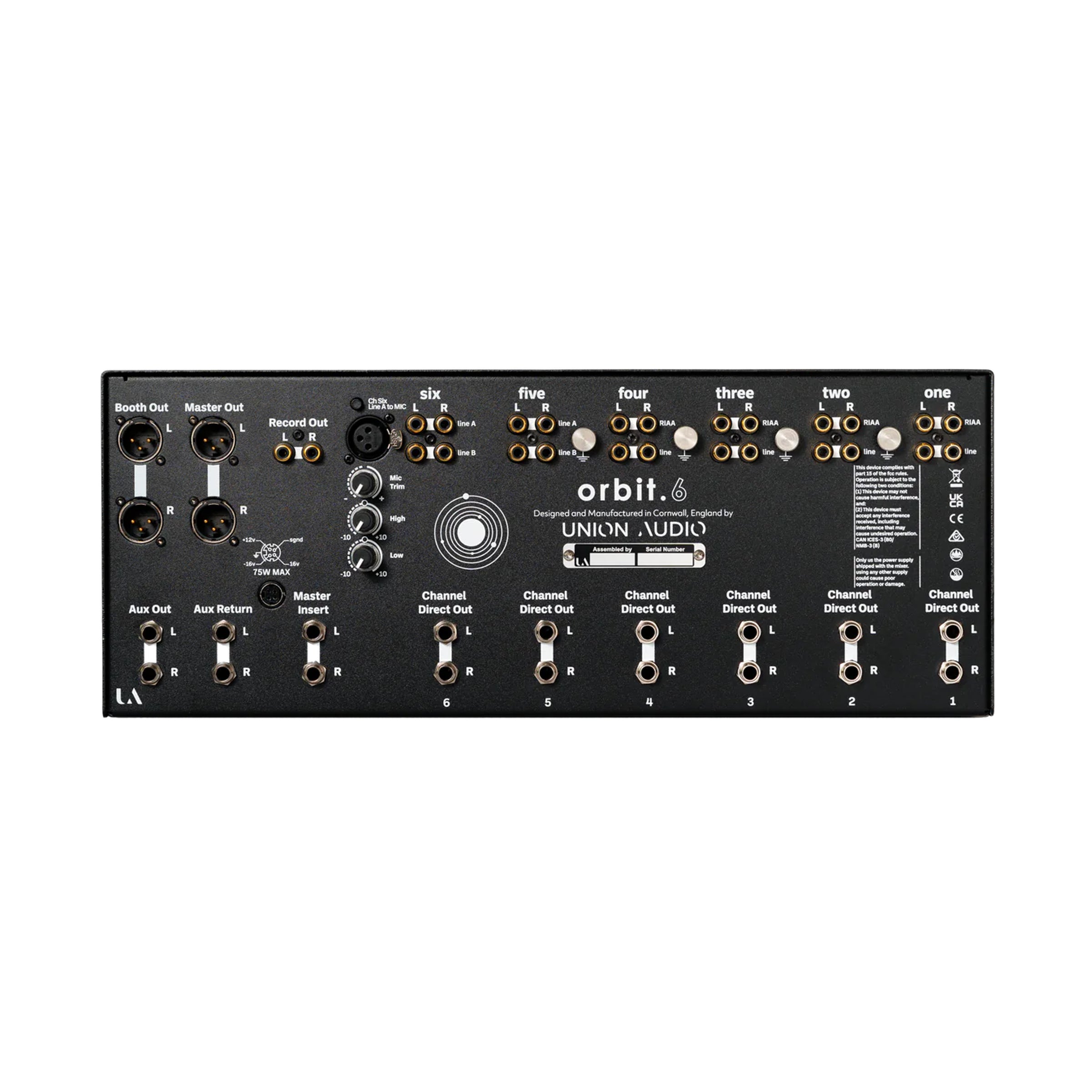 Union Audio ORBIT.6 Rotary DJ Mixer - Black