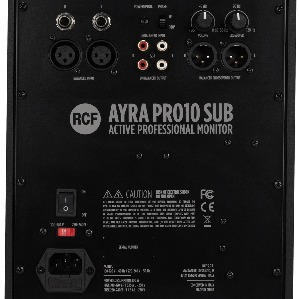 RCF AYRA PRO10S Active 10" Monitor Sub