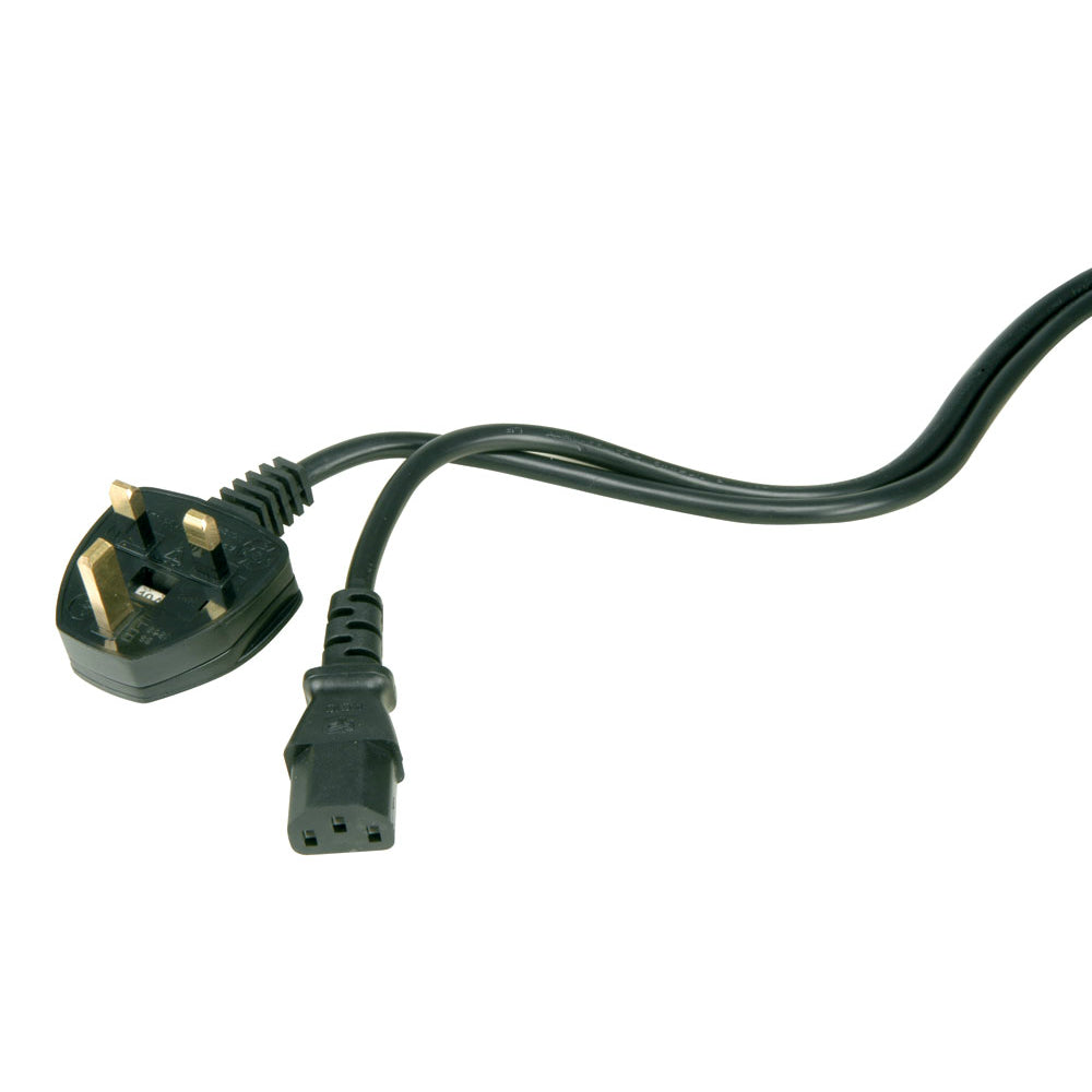 AVSL IEC UK Mains Power Lead - 2m Fused 10A - UK Kettle Lead (104989)