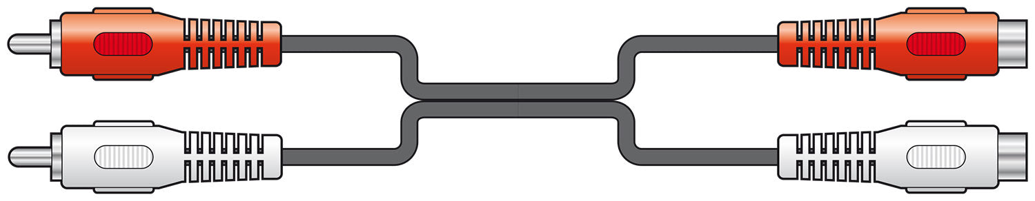 AV:LINK 2 x RCA Phono - 2 x RCA Phono Socket Cable - 5 Metre (105959)