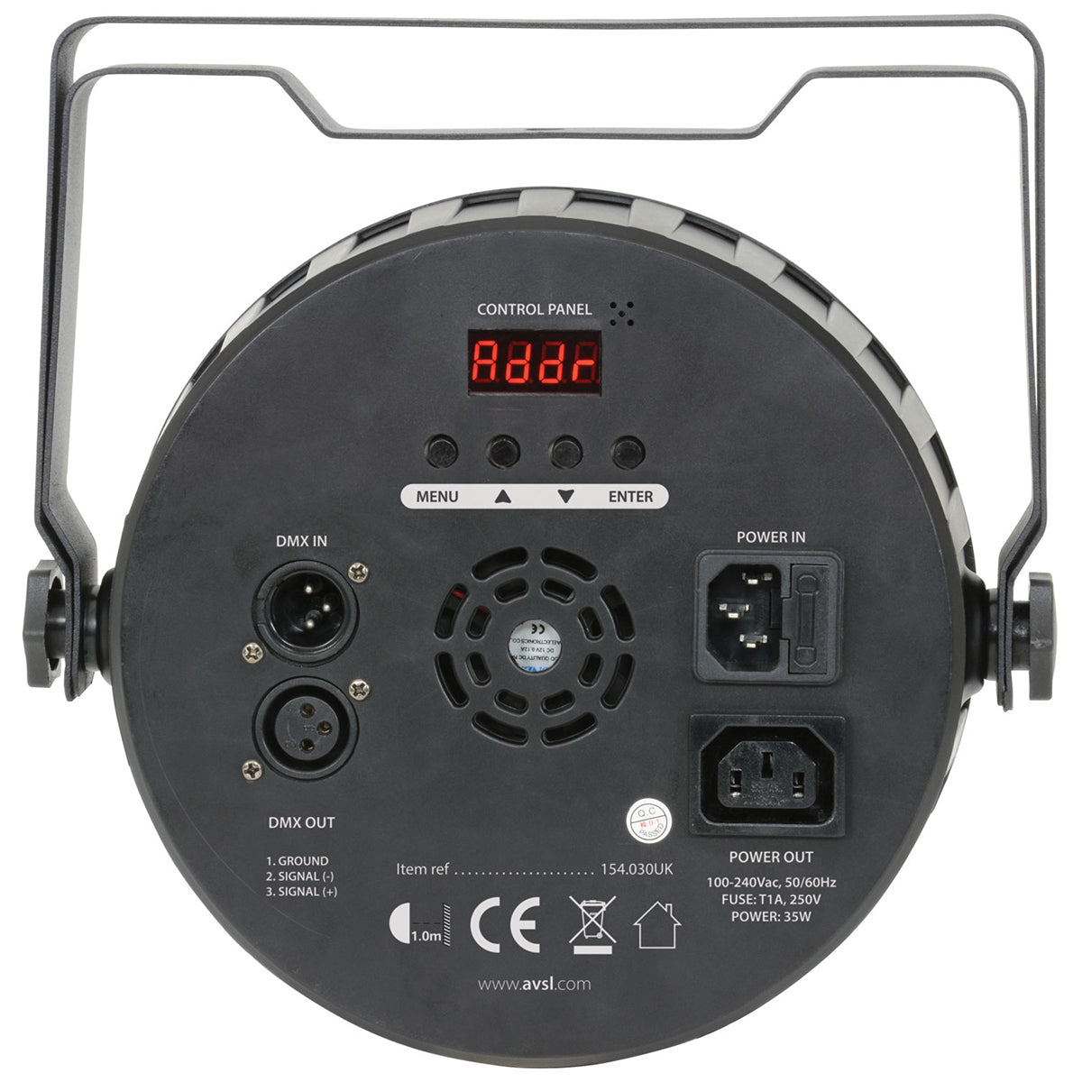 QTX PAR100 High Power 3-in-1 LED Plastic PAR Can (154030)