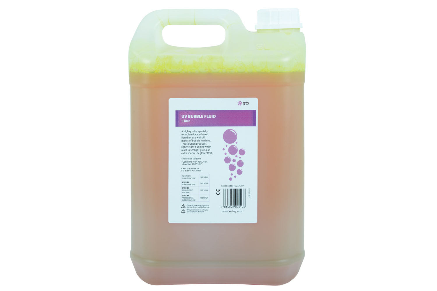 QTX UV Bubble Fluid 5L (160577)