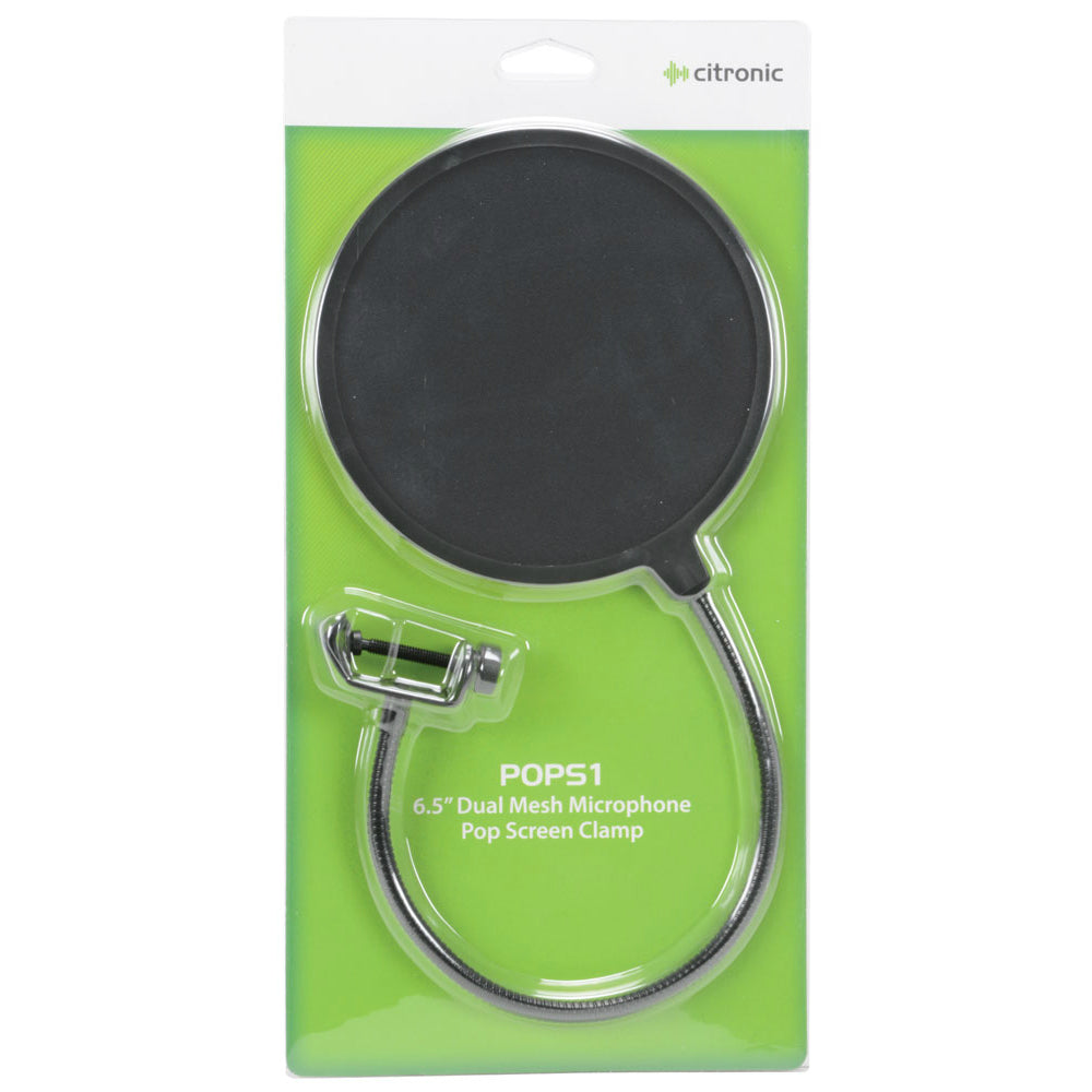 Citronic 6.5" Pop Filter With Flexible Gooseneck Connection (188002)