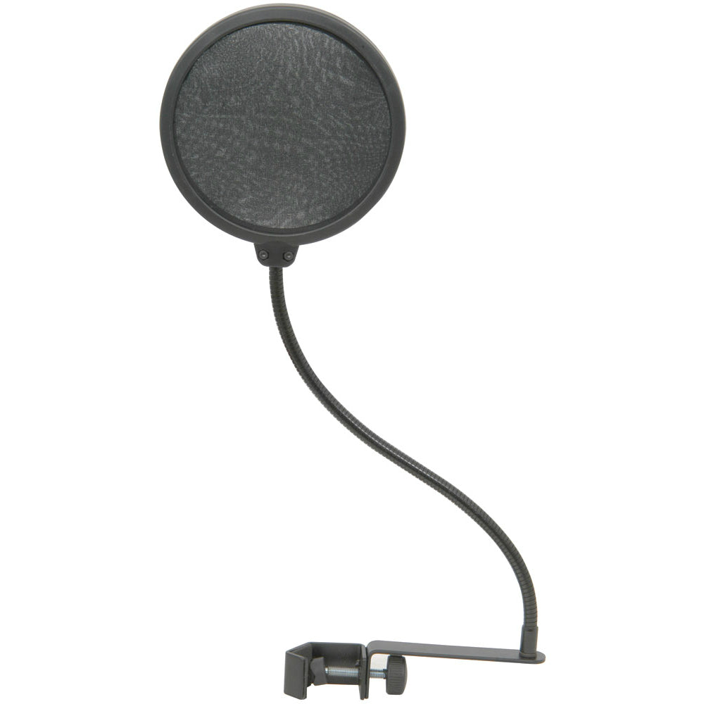 Citronic 5" Dual Pop Filter With Flexible Gooseneck Connection (188004)