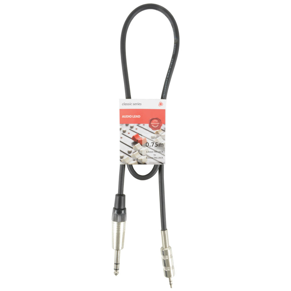 Chord 3.5mm Jack to 6.3mm Balanced Jack Cable - 0.75m (190011)