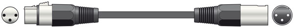 QTX 12m XLR Male to XLR Female Audio Cable (190083)