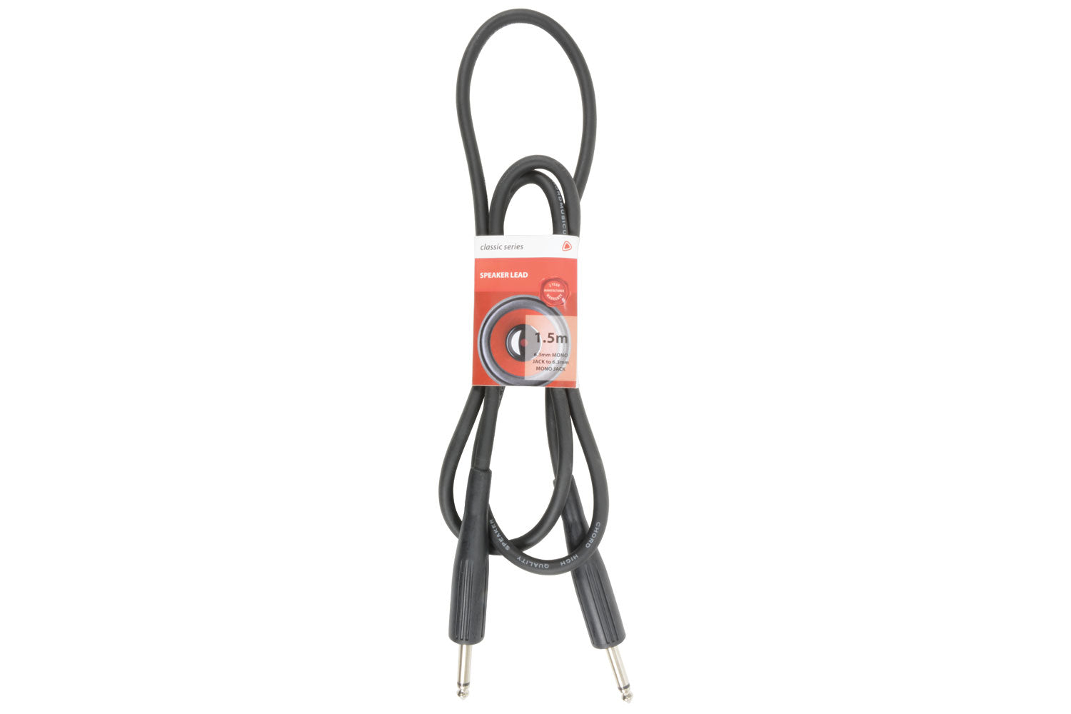 Chord 6.33mm Unbalanced Jack to Jack Speaker Cable - 1.5m (190183)